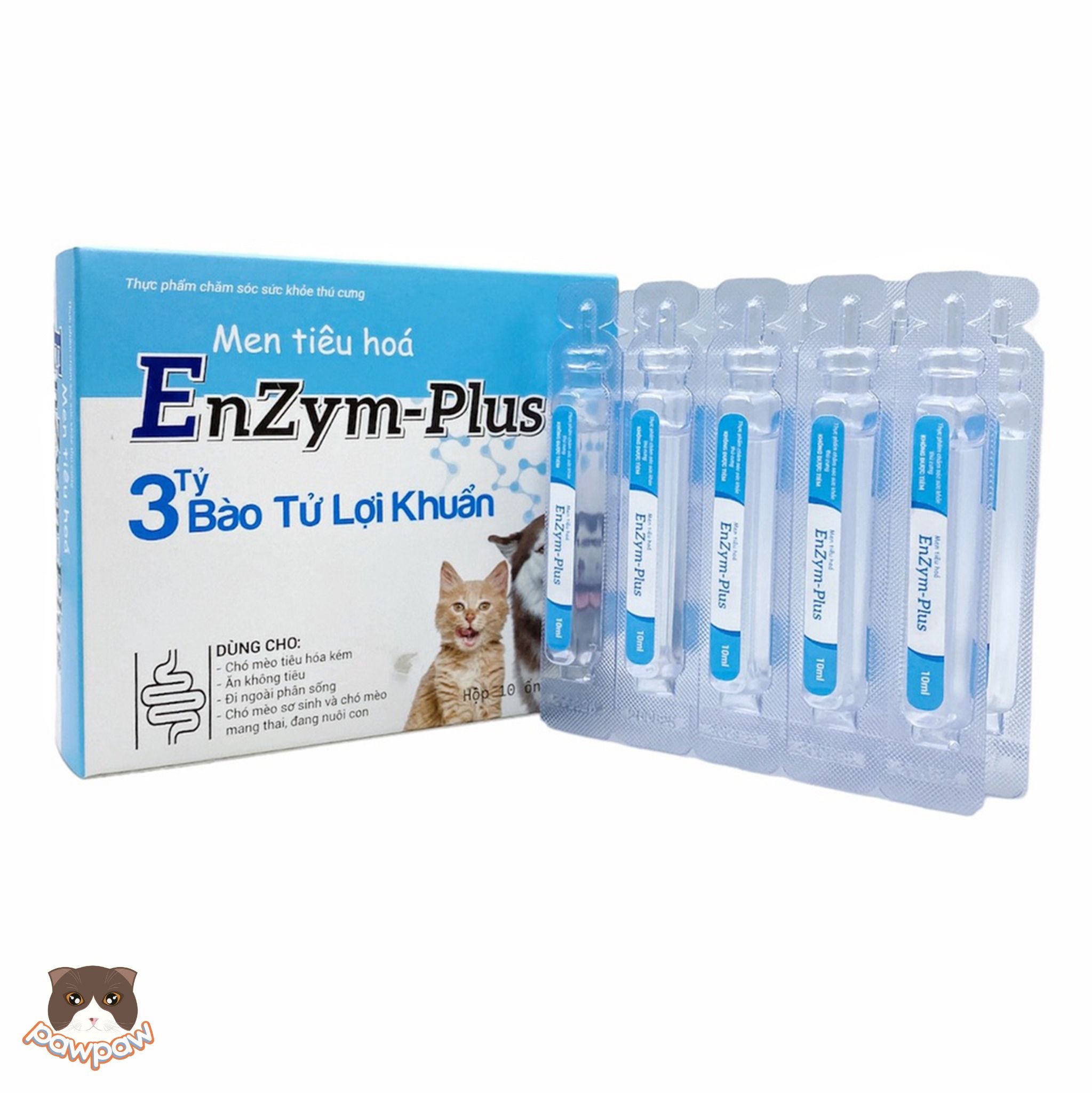 Men tiêu hóa Enzym Plus 10ml cho chó mèo (1 ống)