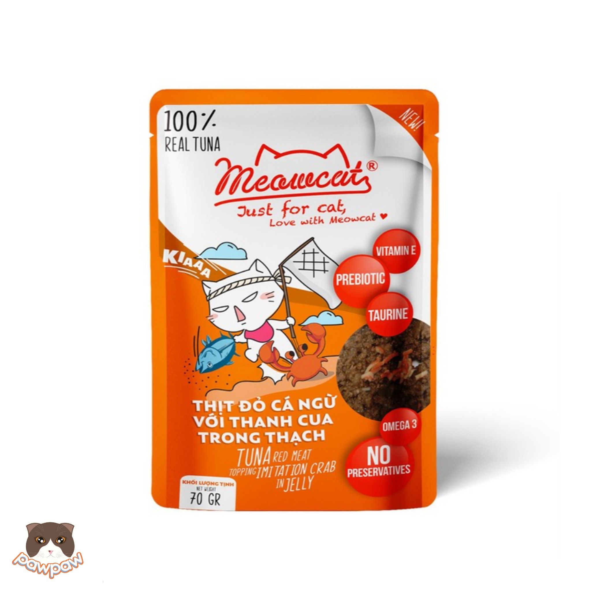 Pate Meowcats Jelly 70g nhiều vị cho mèo