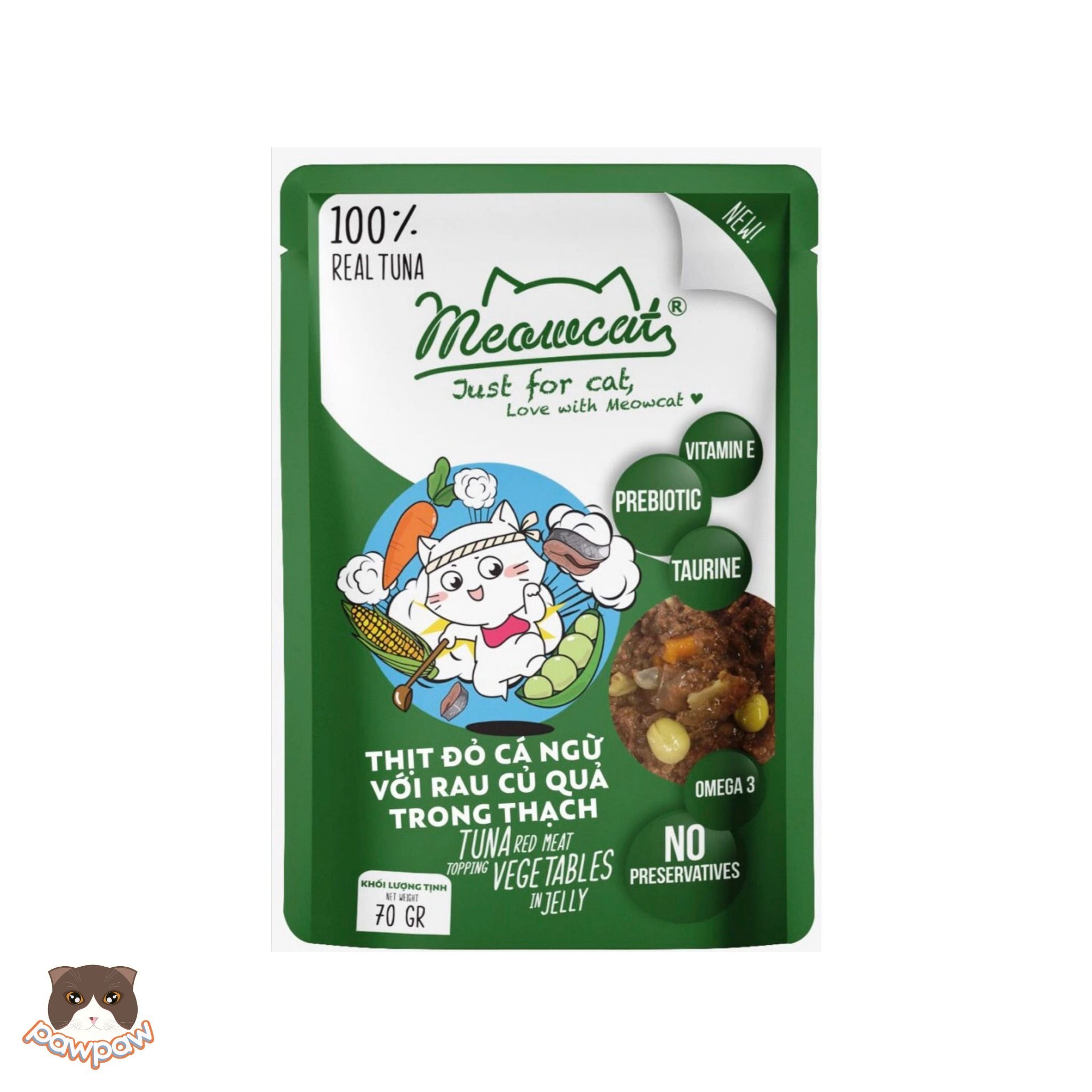 Pate Meowcats Jelly 70g nhiều vị cho mèo