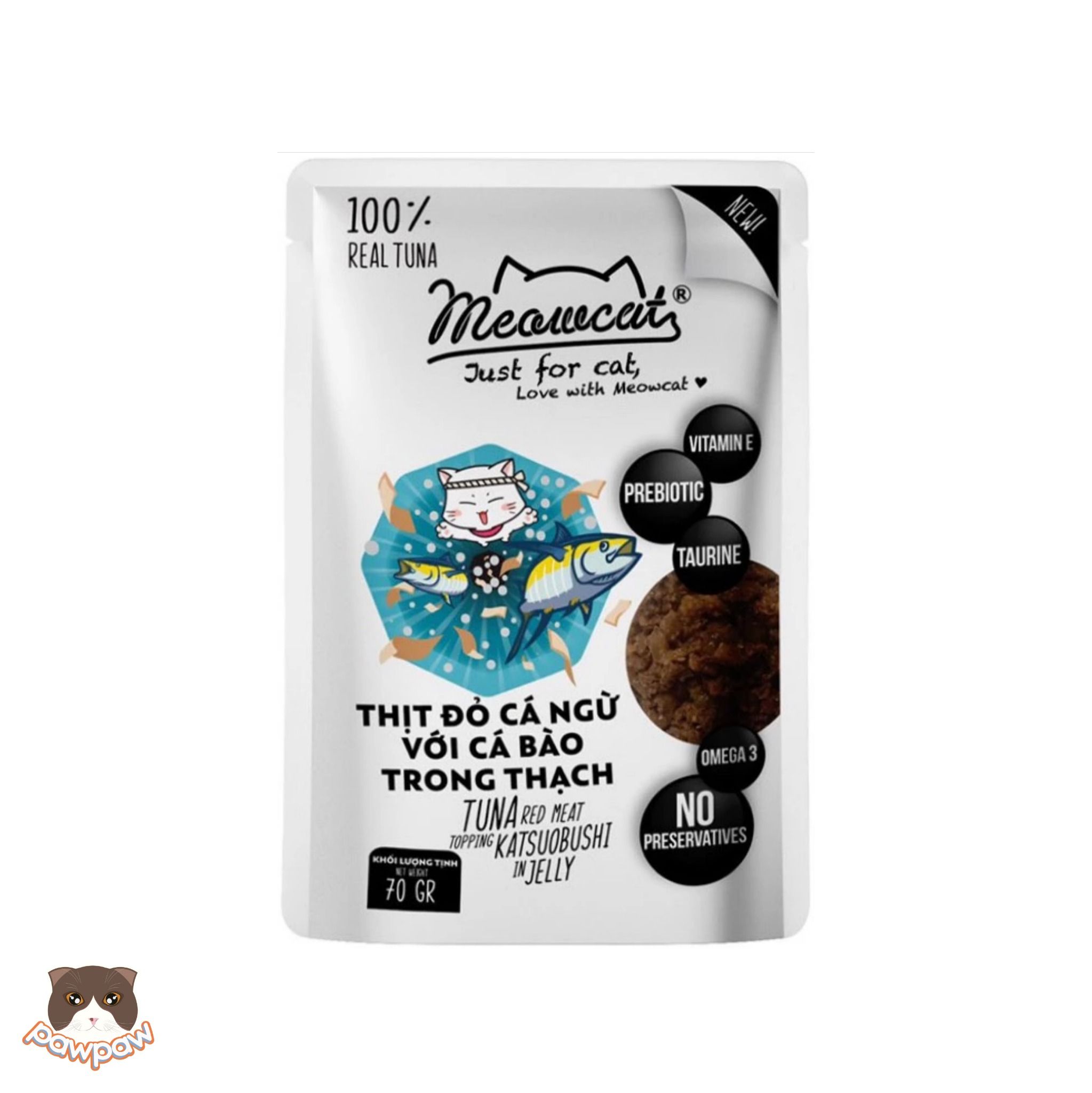 Pate Meowcats Jelly 70g nhiều vị cho mèo