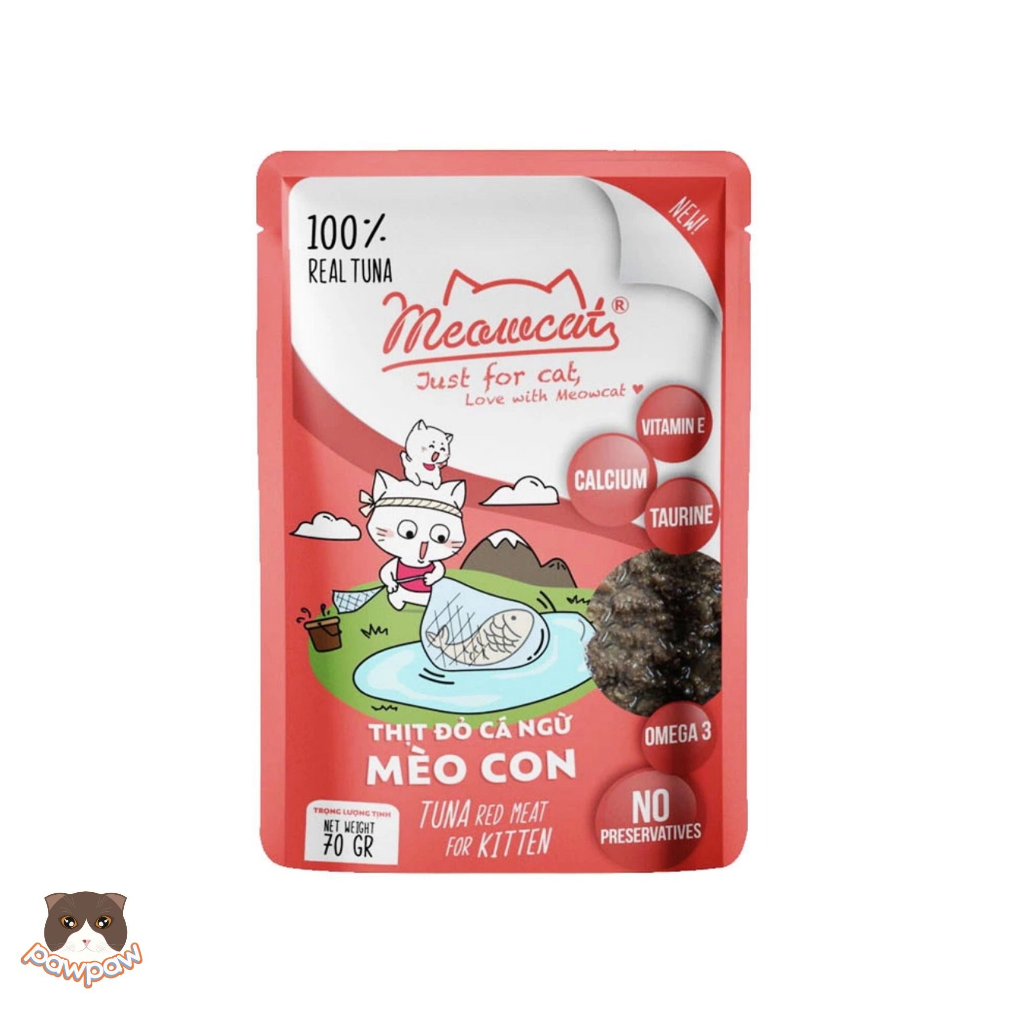 Pate Meowcats Jelly 70g nhiều vị cho mèo