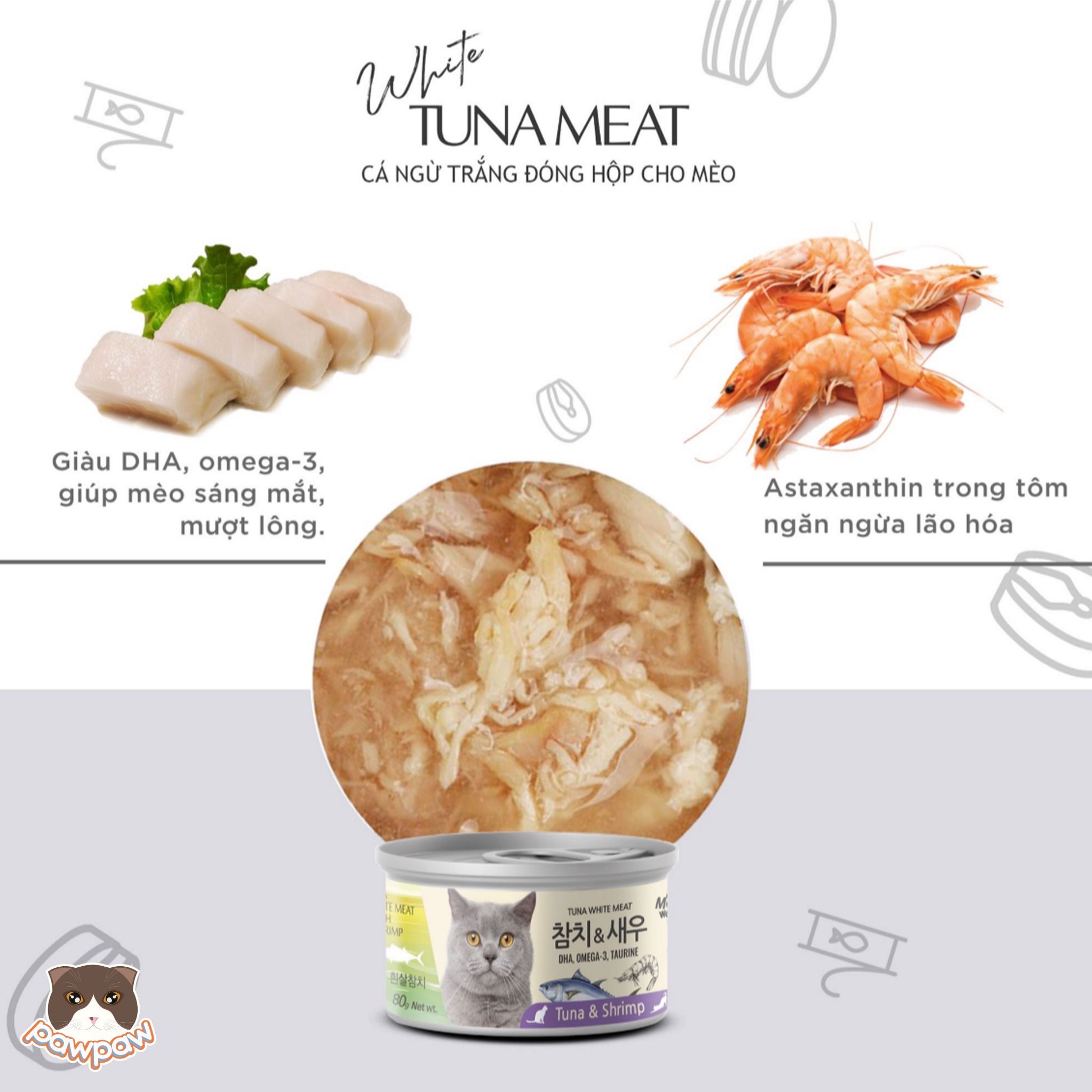 Pate thịt hộp MeoWow lon 80g cho mèo