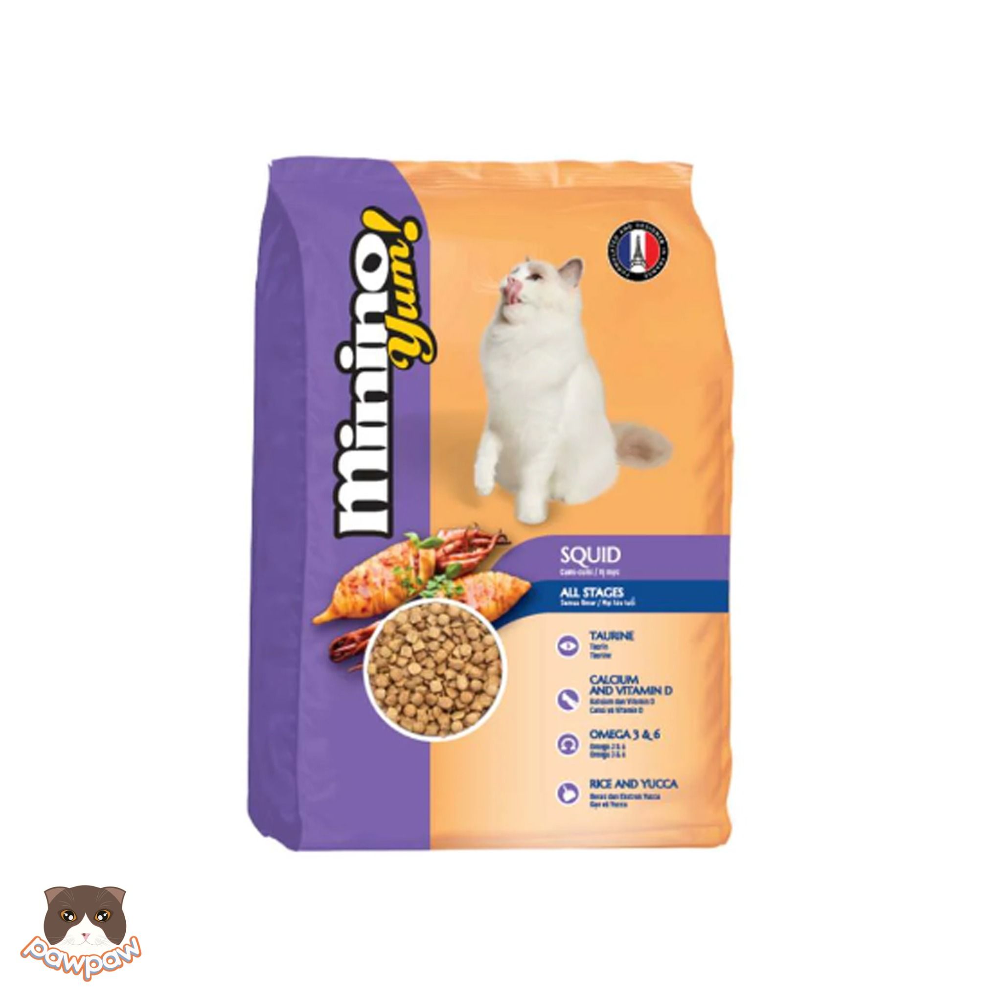 Hạt Minino Yum vị mực cho mèo mọi độ tuổi