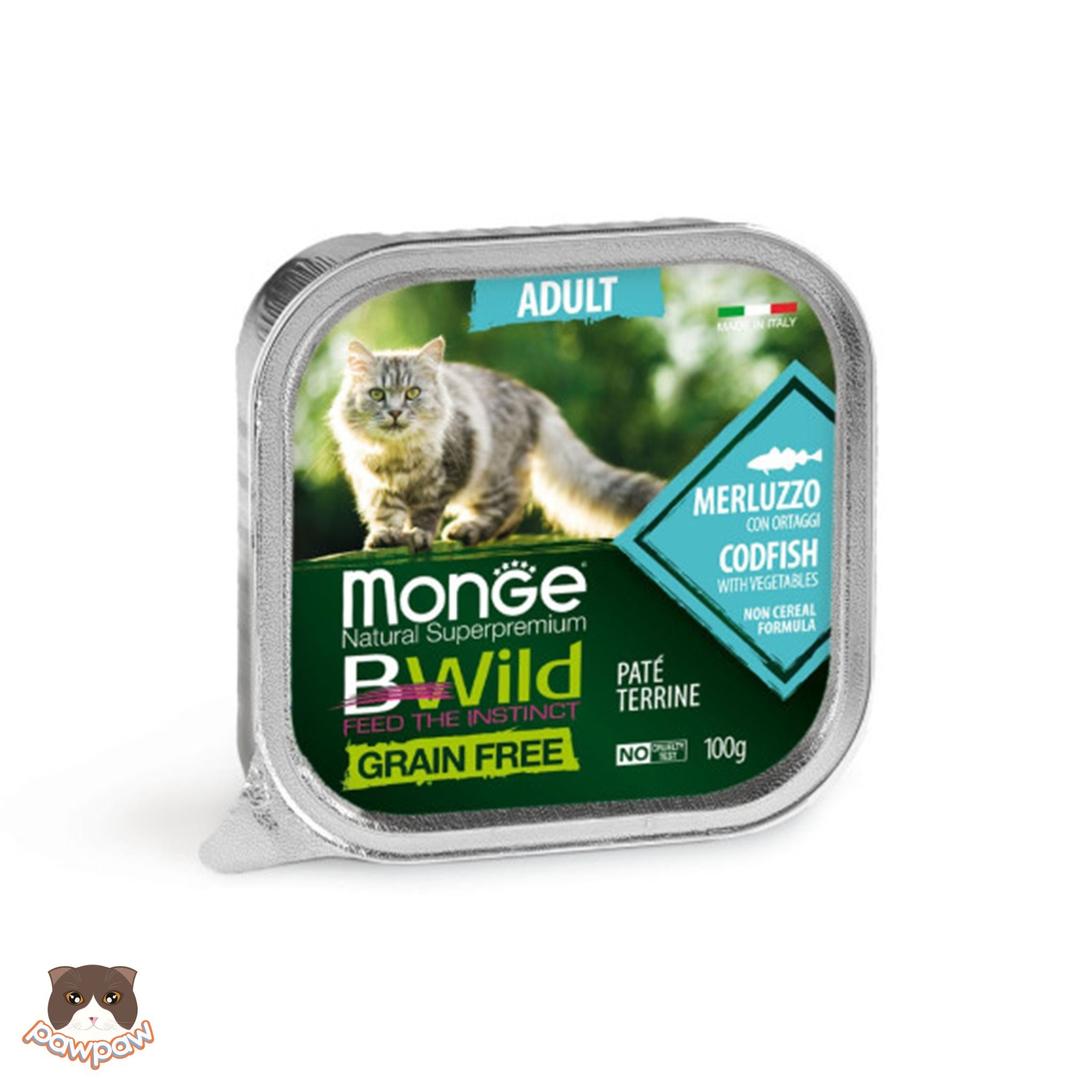 Pate Monge BWild 100g cho mèo trưởng thành