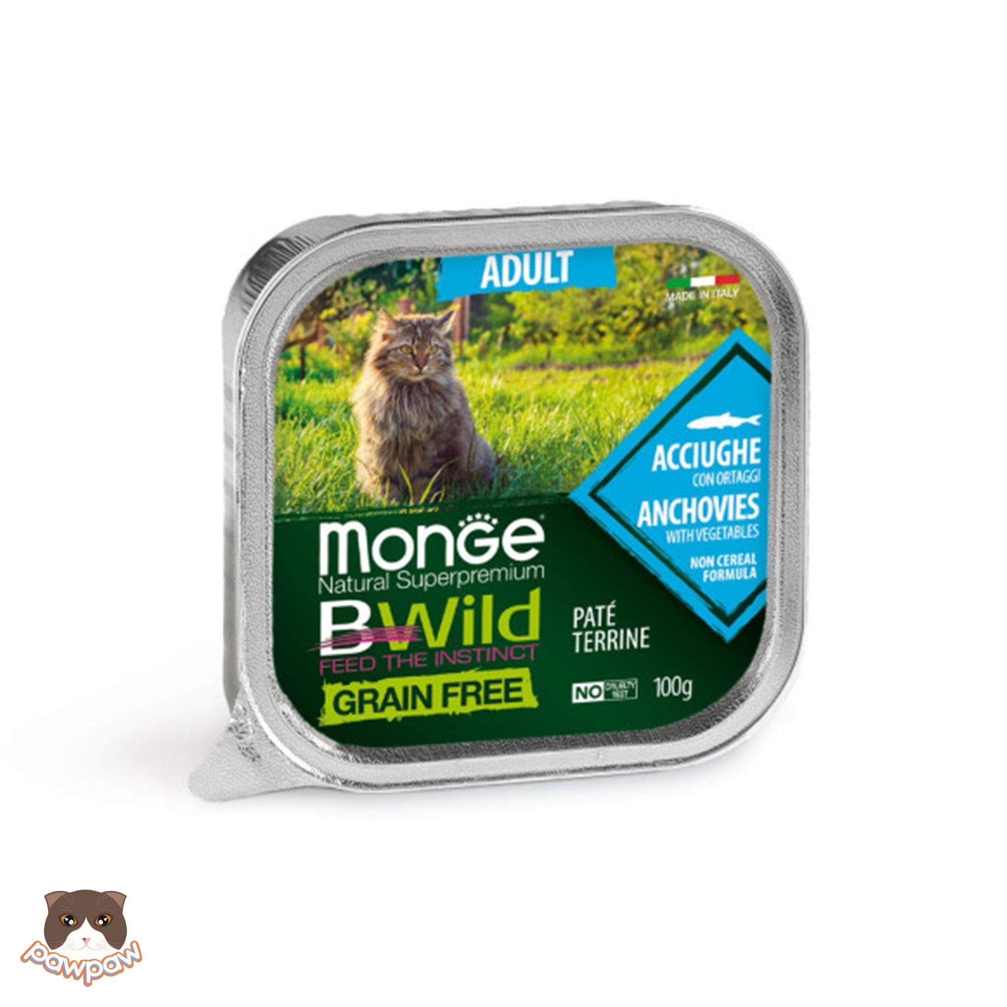 Pate Monge BWild 100g cho mèo trưởng thành