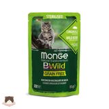  Pate Monge BWild gói 85g nhiều vị cho mèo 