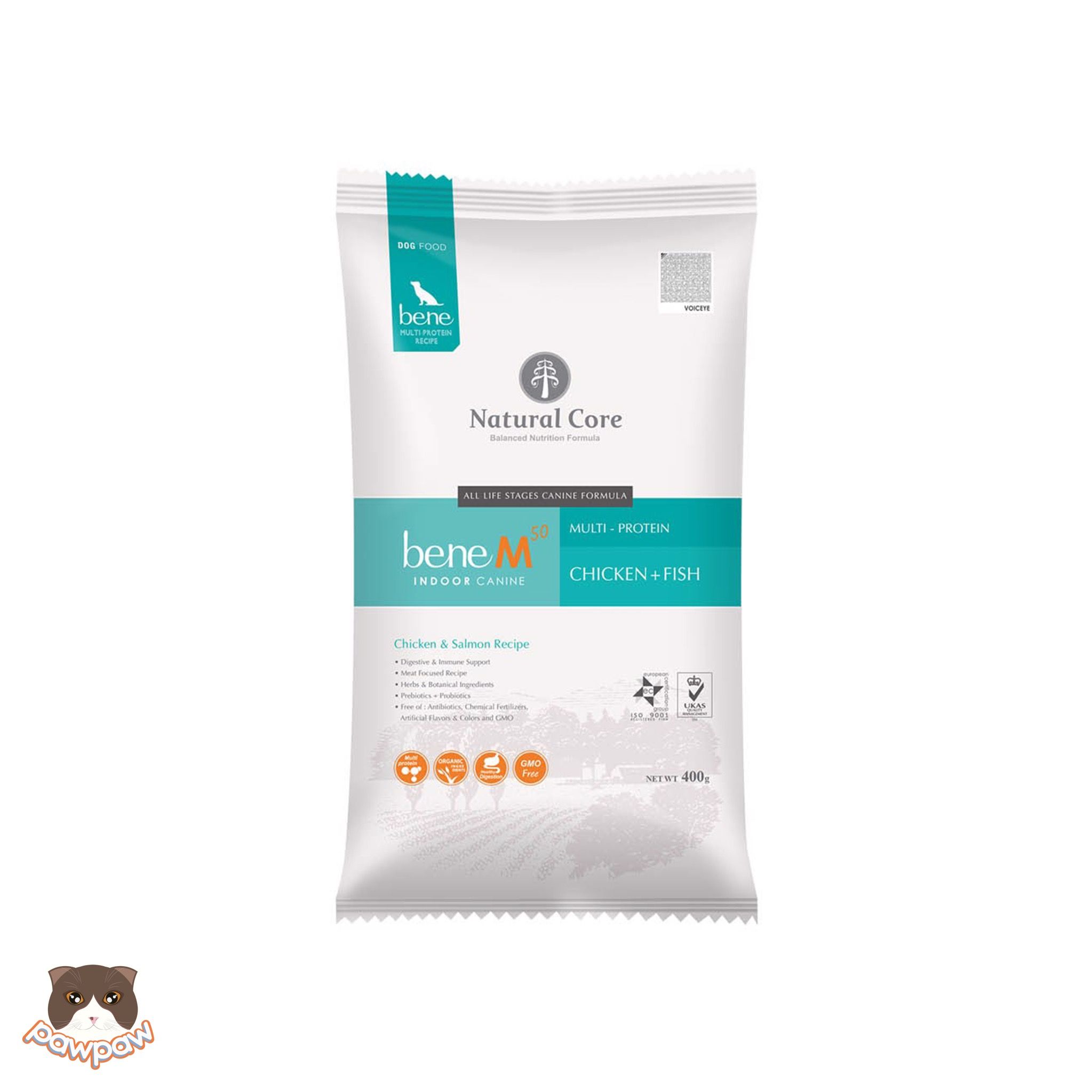 Hạt Natural Core Bene M50 thịt gà & cá hồi cho chó mọi độ tuổi