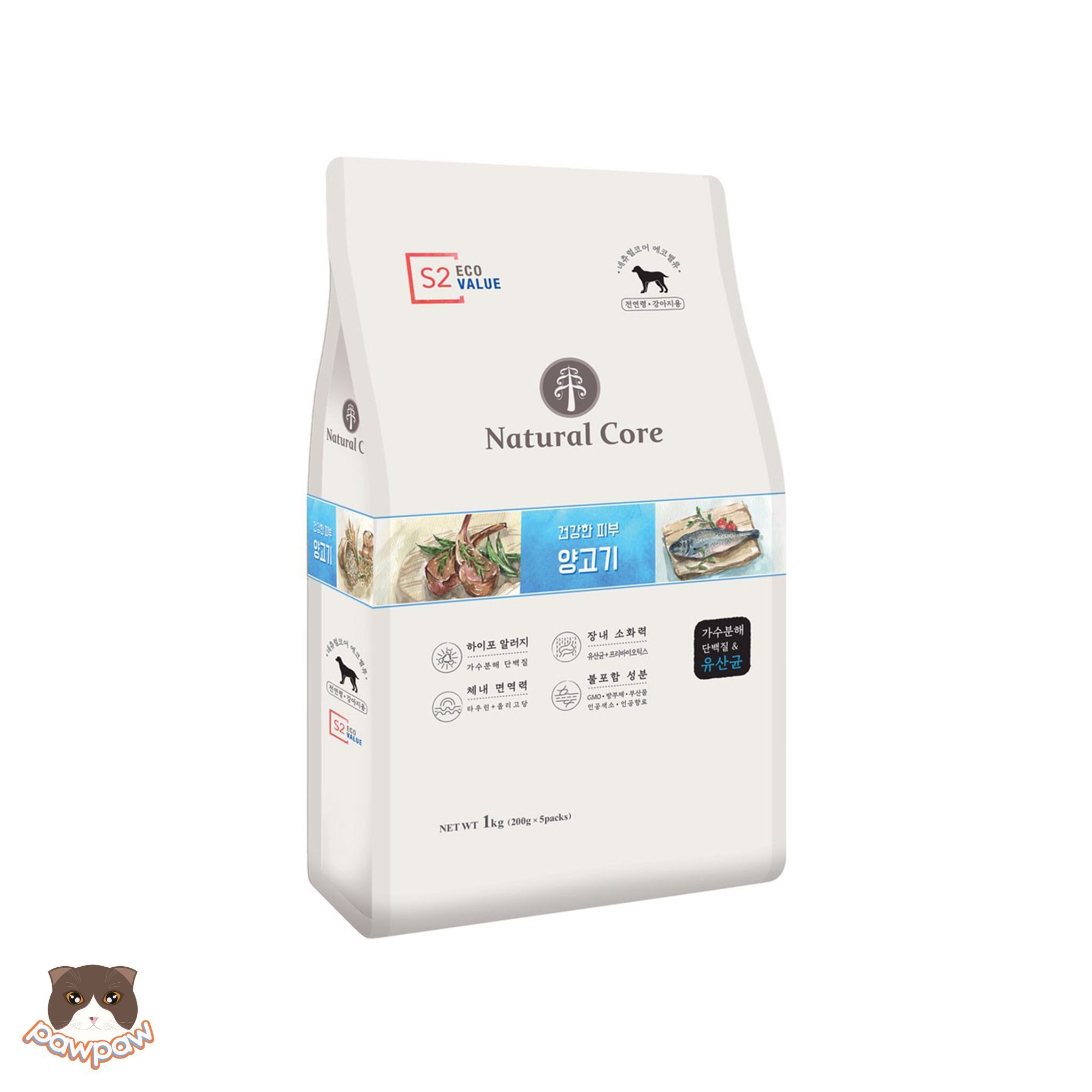  Thức ăn hữu cơ đa đạm Natural Core 1kg cho chó 