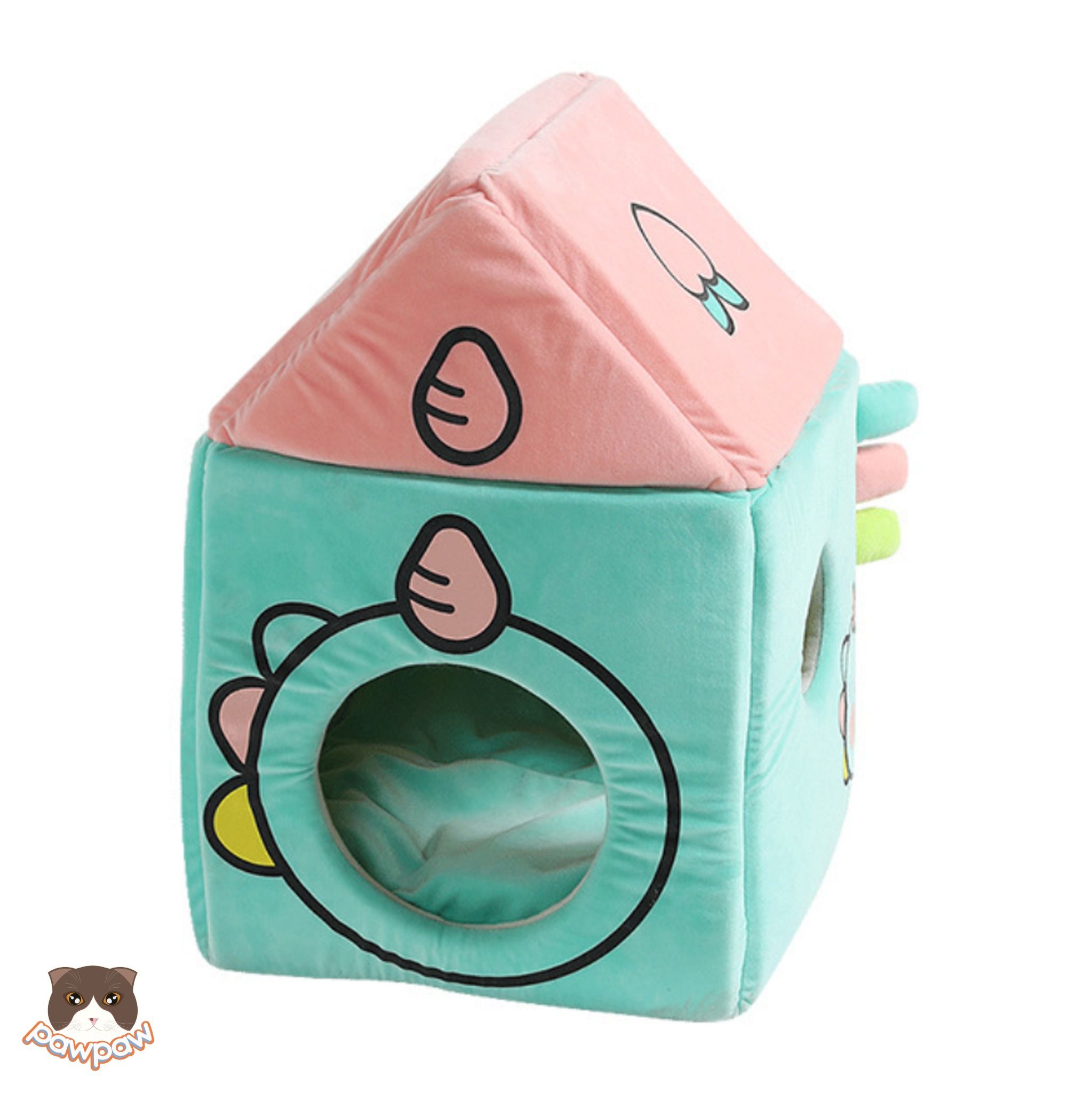 Nhà đệm sắc màu cho chó mèo
