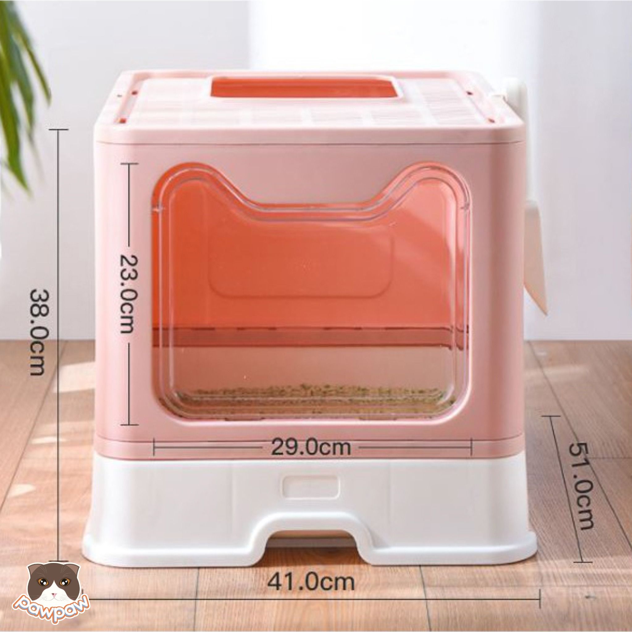 Nhà vệ sinh 2 cửa có khay kéo cho mèo