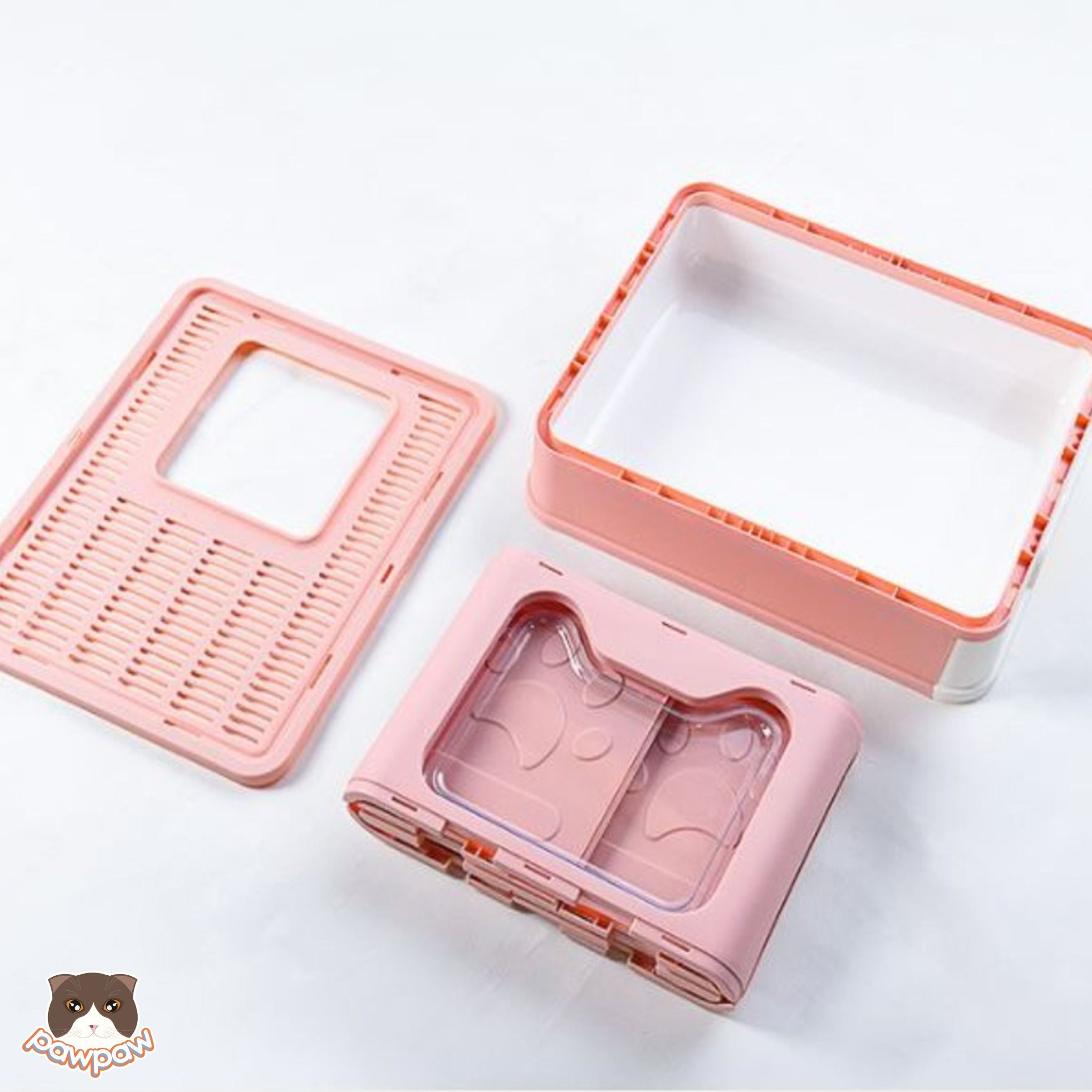 Nhà vệ sinh 2 cửa có khay kéo cho mèo