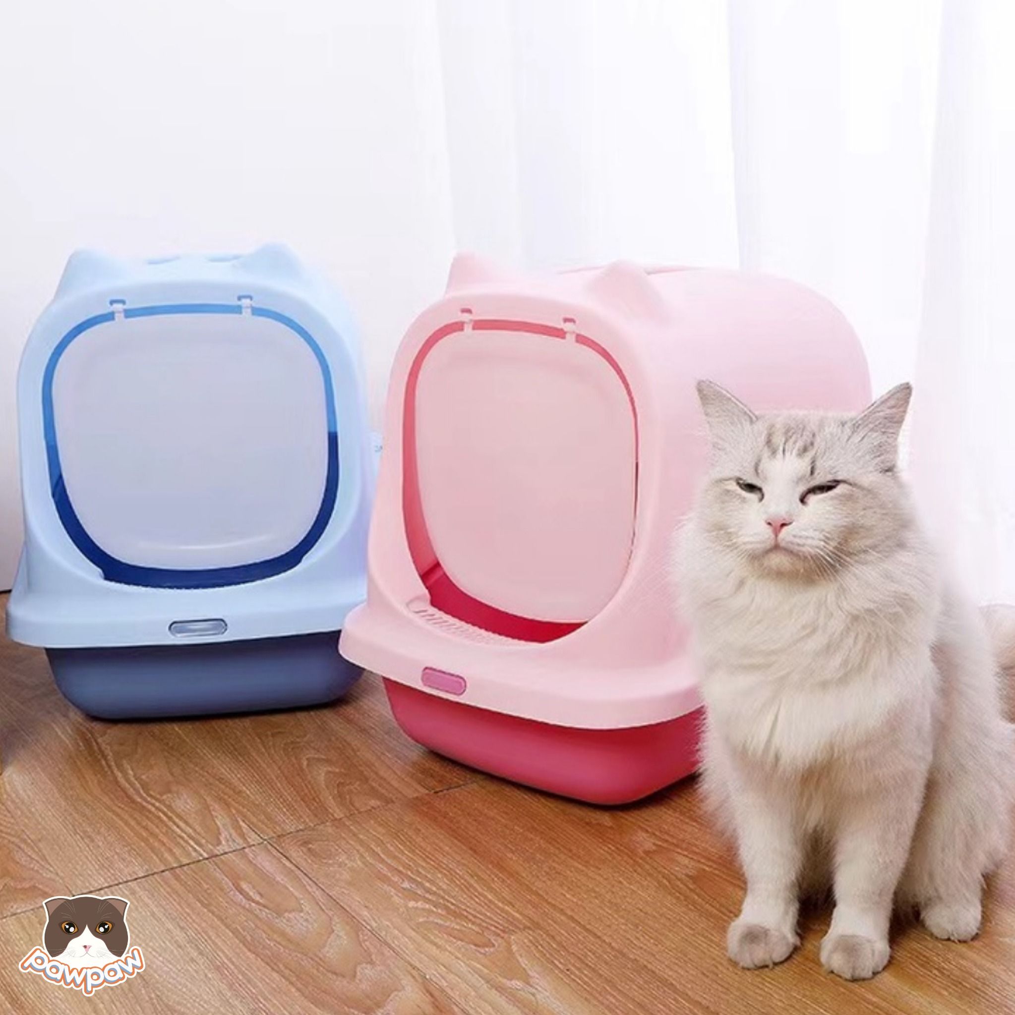Nhà vệ sinh tai mèo cho mèo