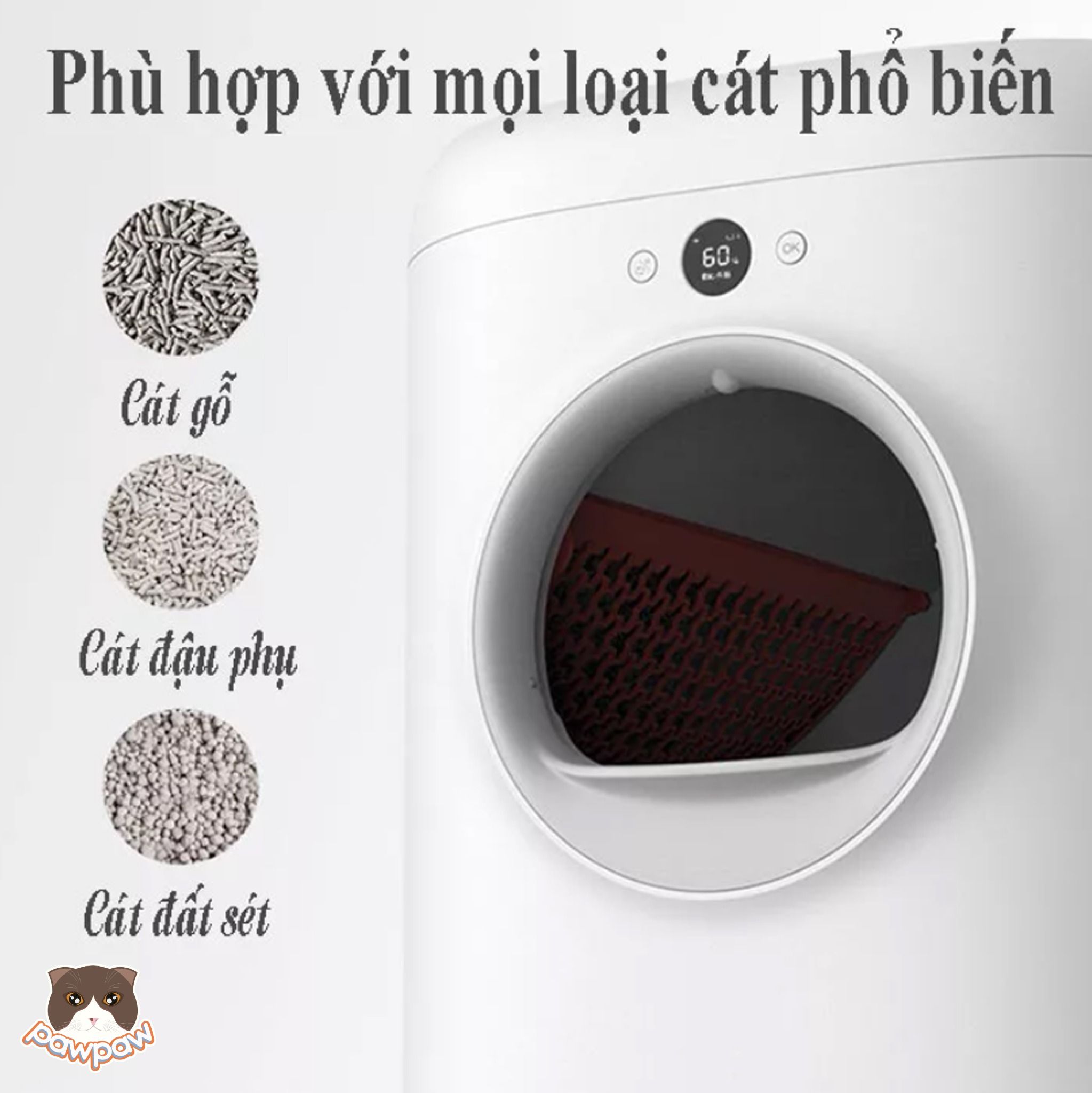  Nhà vệ sinh tự động PETKIT Pura X cho mèo 