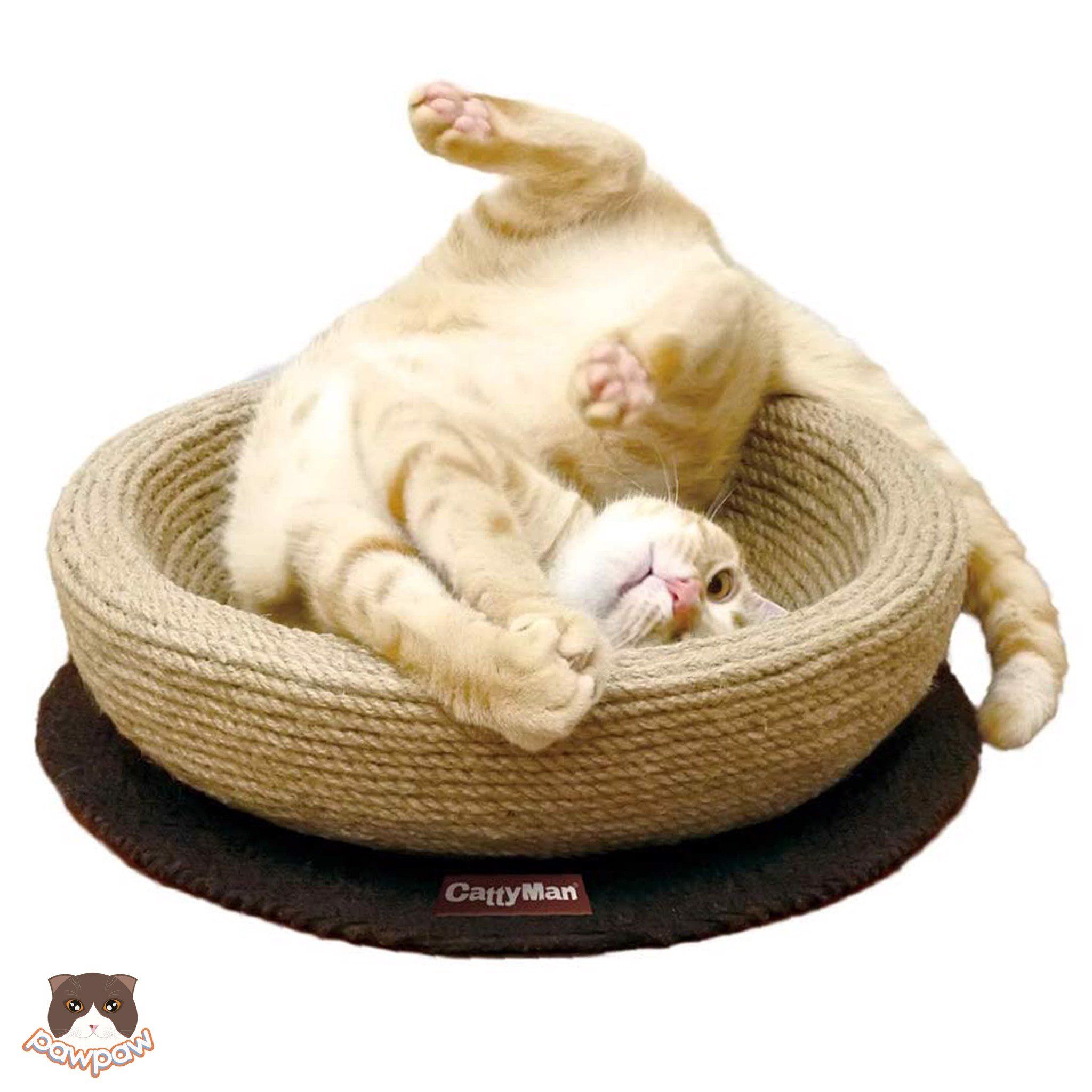 Ổ dây thừng cào móng CattyMan cho mèo