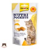  Snack bổ sung Taurine vị phô mai Gimcat Nutri Pockets Cheese & Taurine 60g cho mèo 