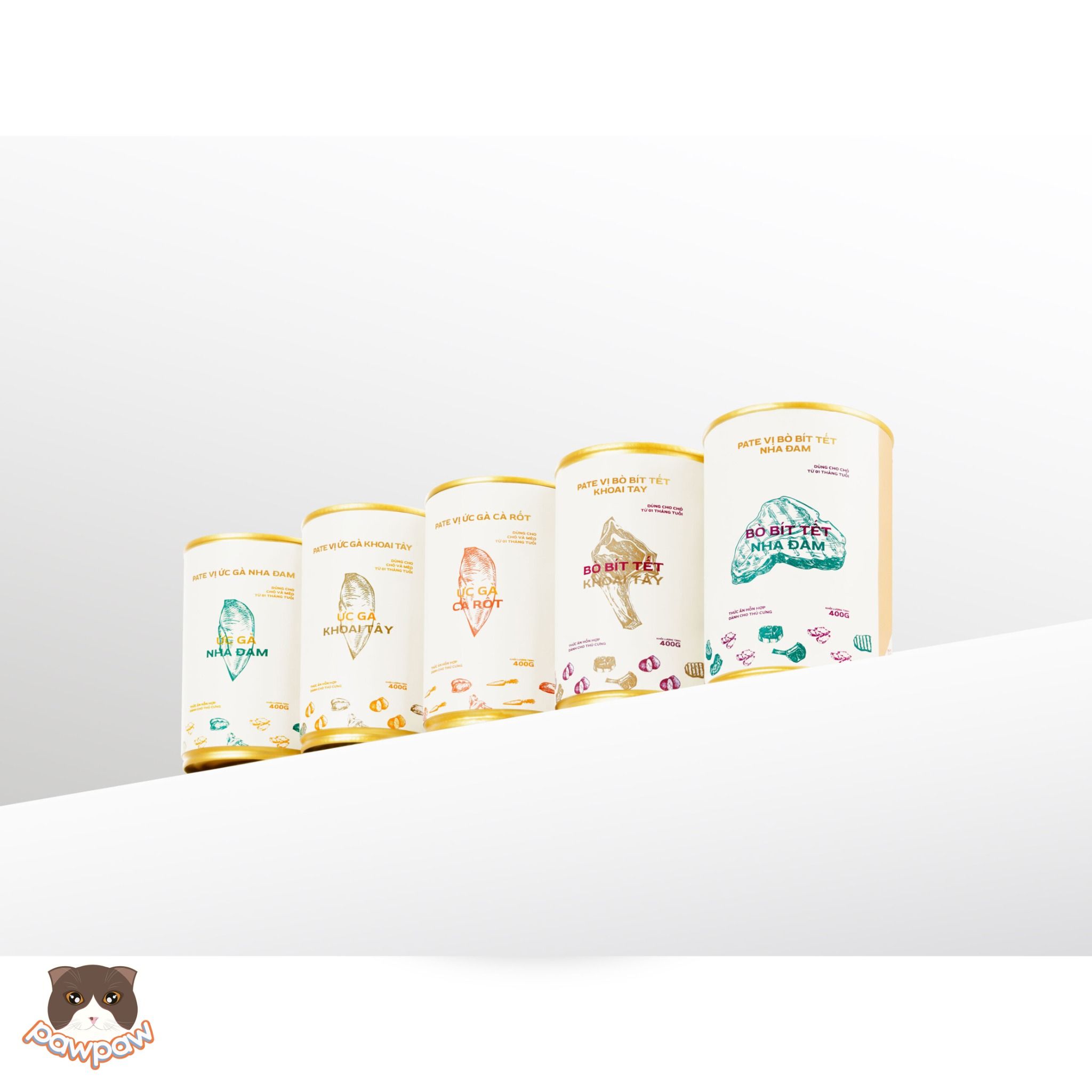 Pate Alpha Pet lon 400g cho chó mèo