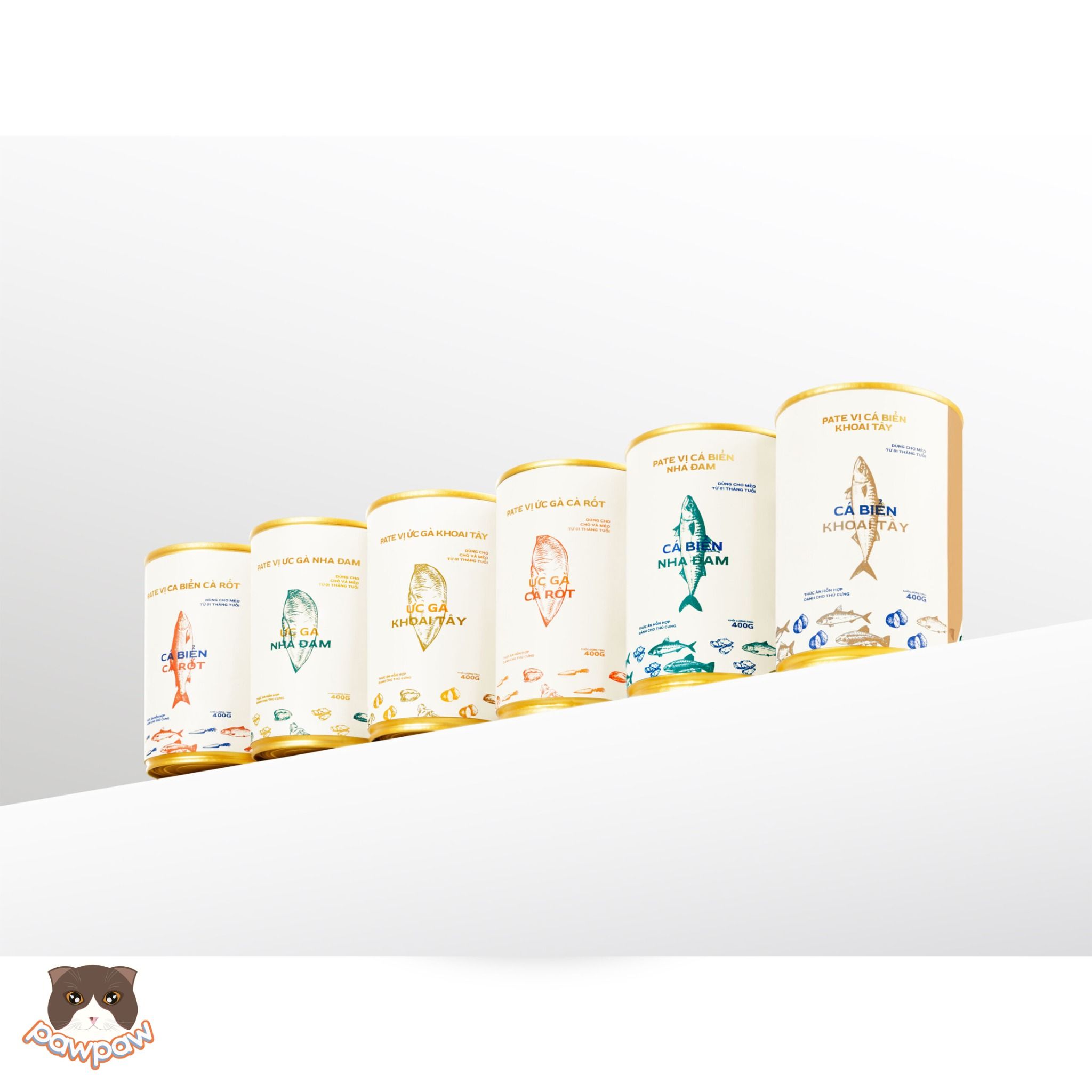 Pate Alpha Pet lon 400g cho chó mèo