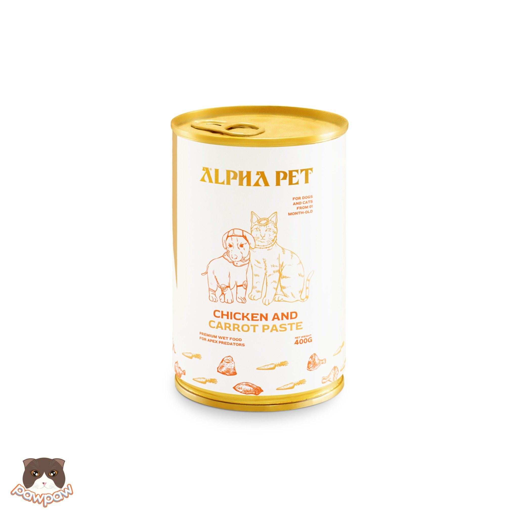  Pate Alpha Pet lon 400g cho chó mèo 