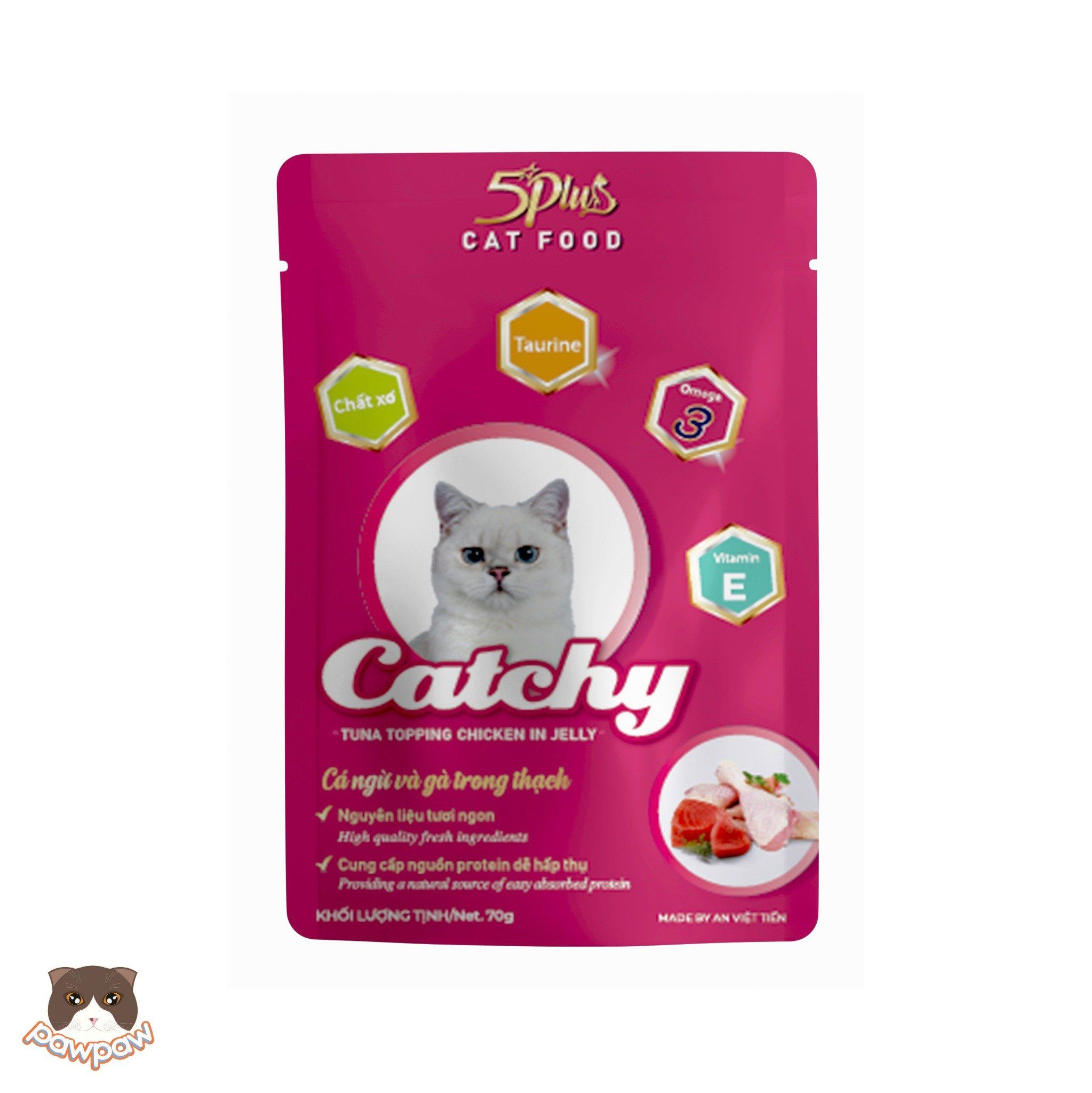 Pate 5Plus Catchy 70g cho mèo