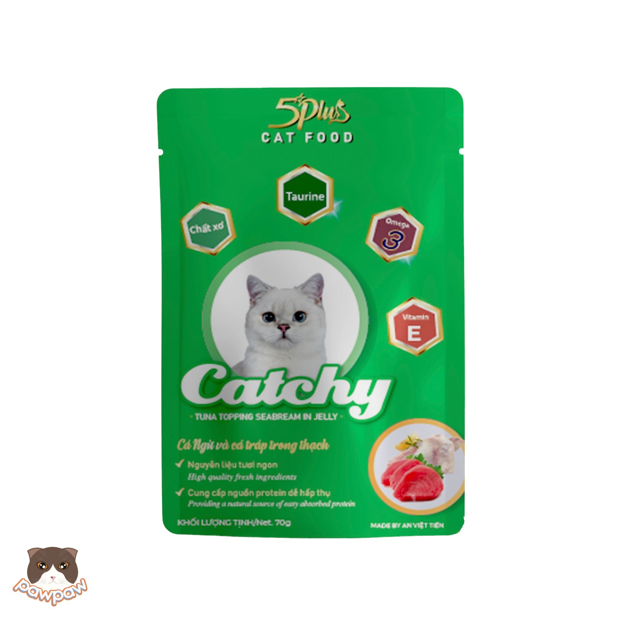 Pate 5Plus Catchy 70g cho mèo