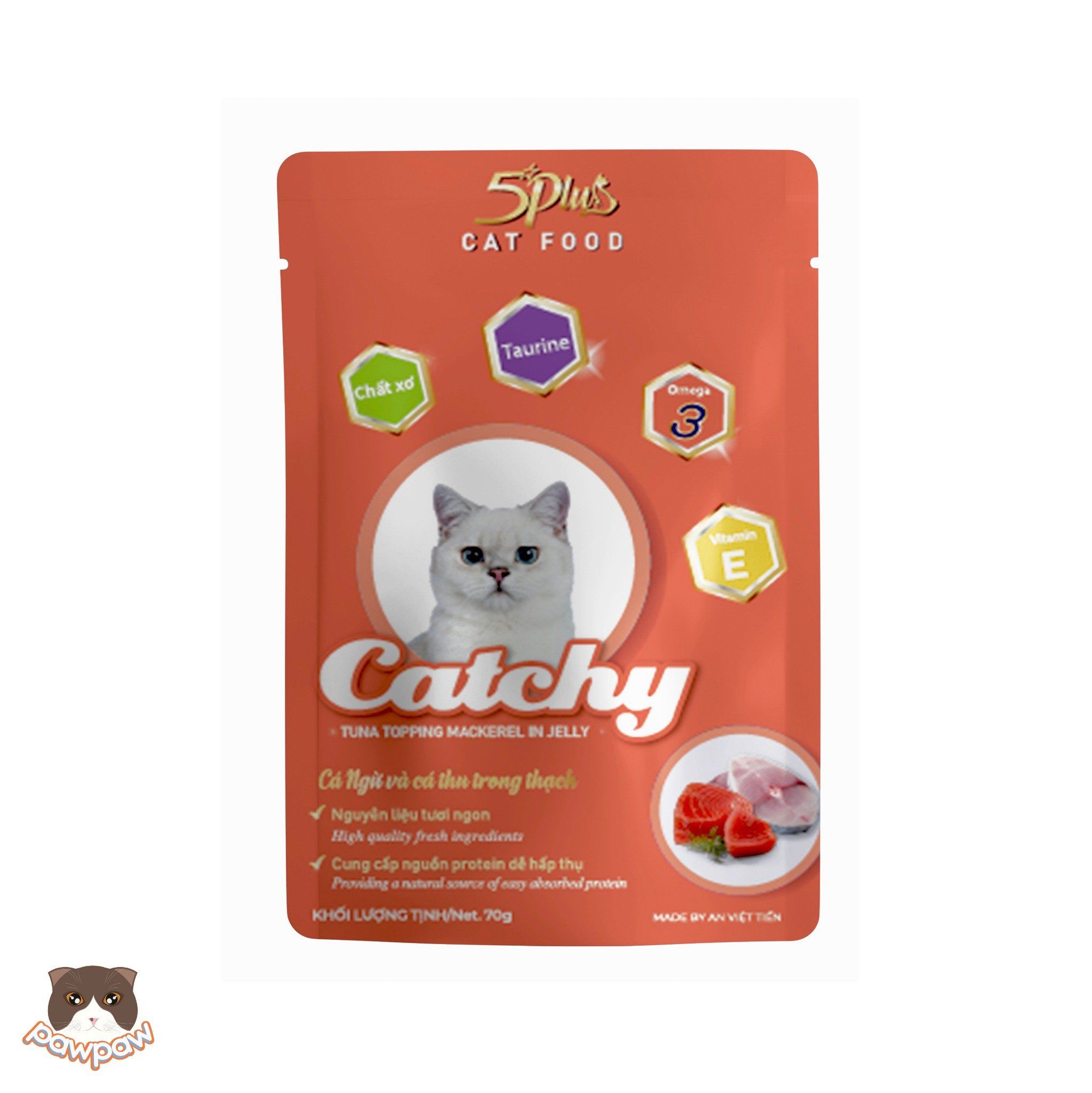 Pate 5Plus Catchy 70g cho mèo