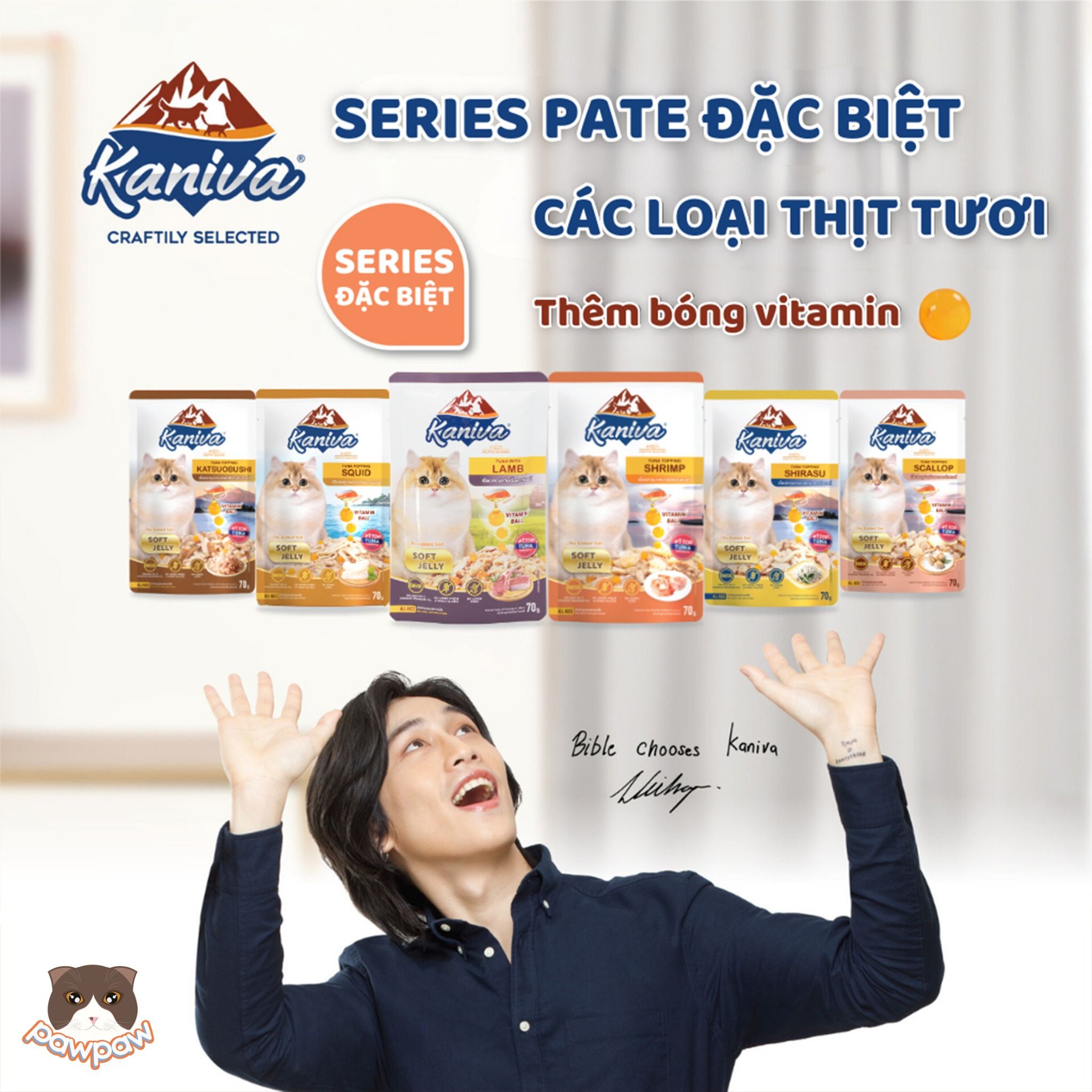 Pate Kaniva Vitamin Ball 70g cho mèo