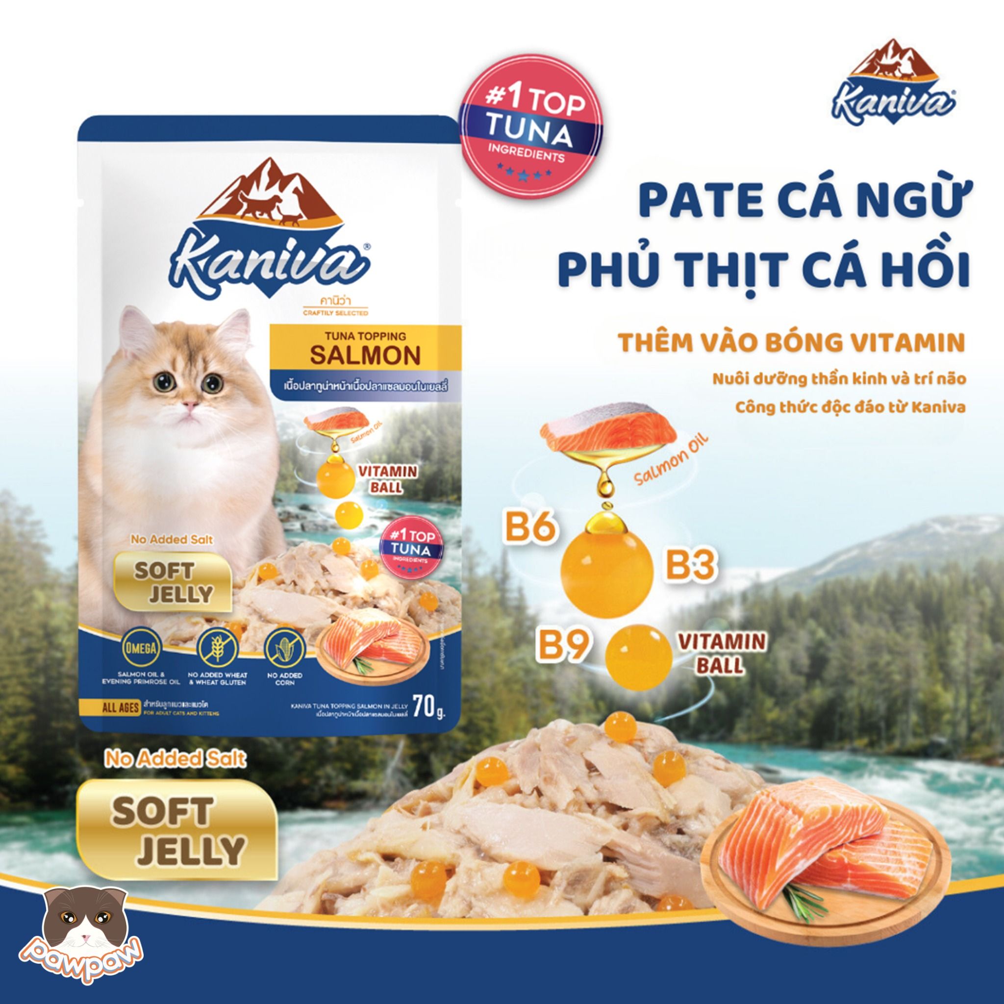 Pate Kaniva Vitamin Ball 70g cho mèo