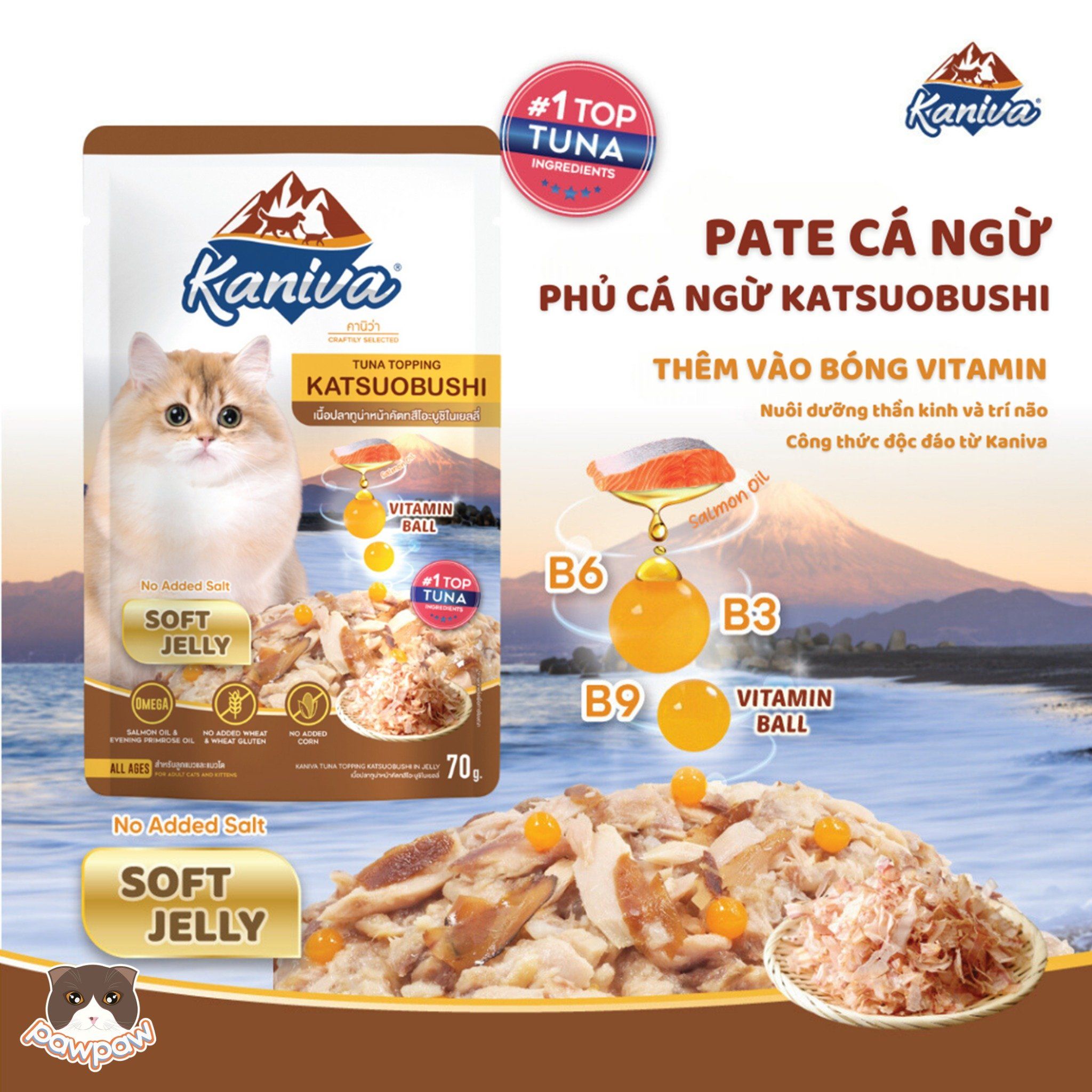 Pate Kaniva Vitamin Ball 70g cho mèo