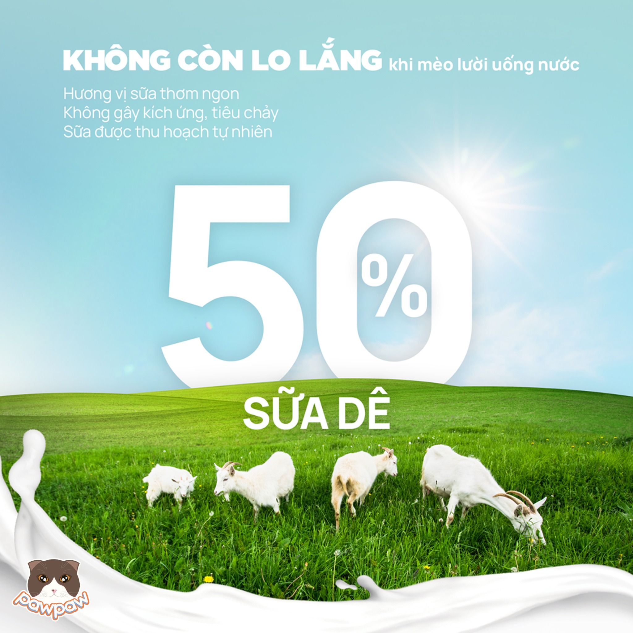 Pate sữa dê PetQ gói 70g cho mèo