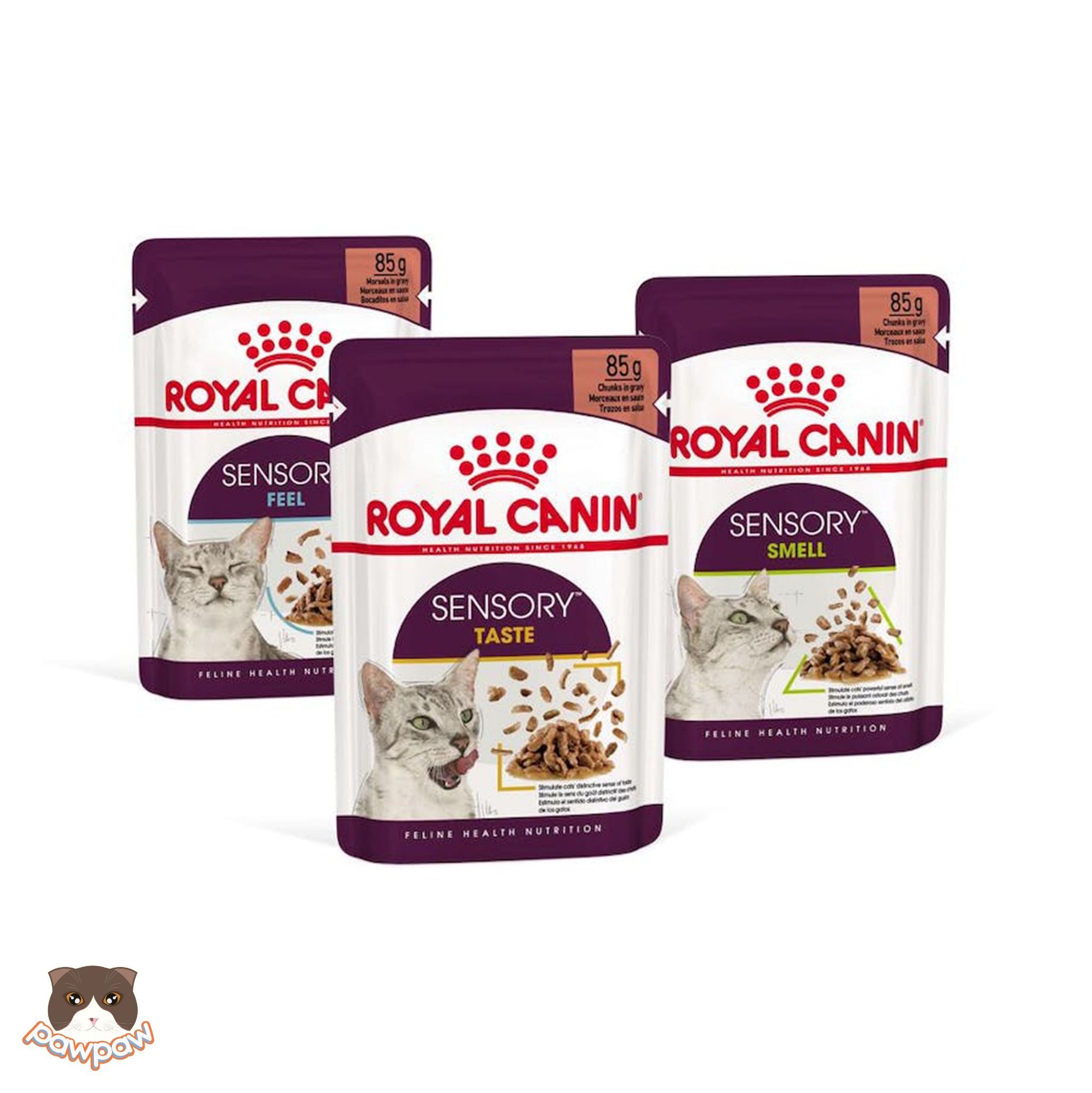 Pate kích thích giác quan Royal Canin Sensory 85g cho mèo