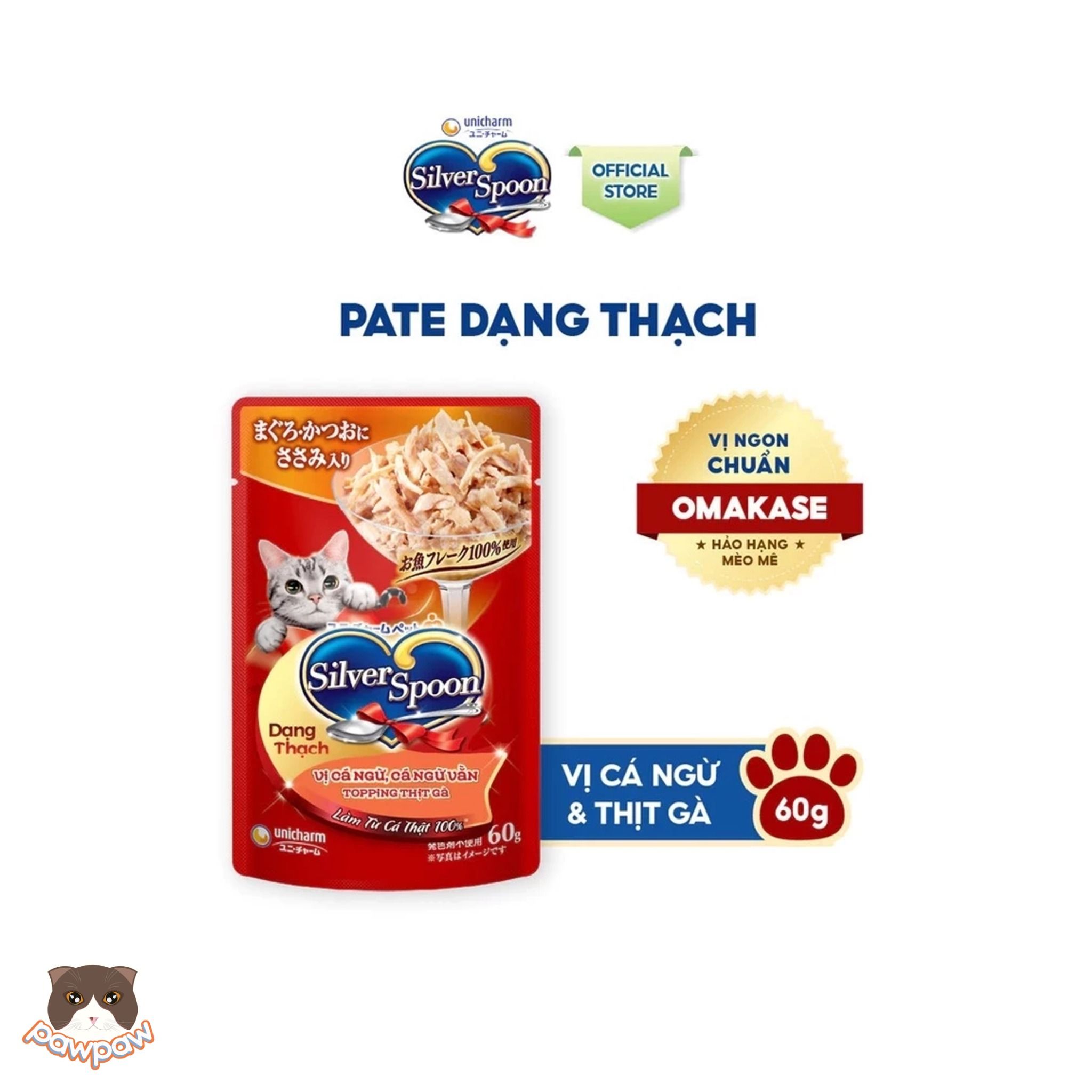 Pate Silver Spoon 60g cho mèo
