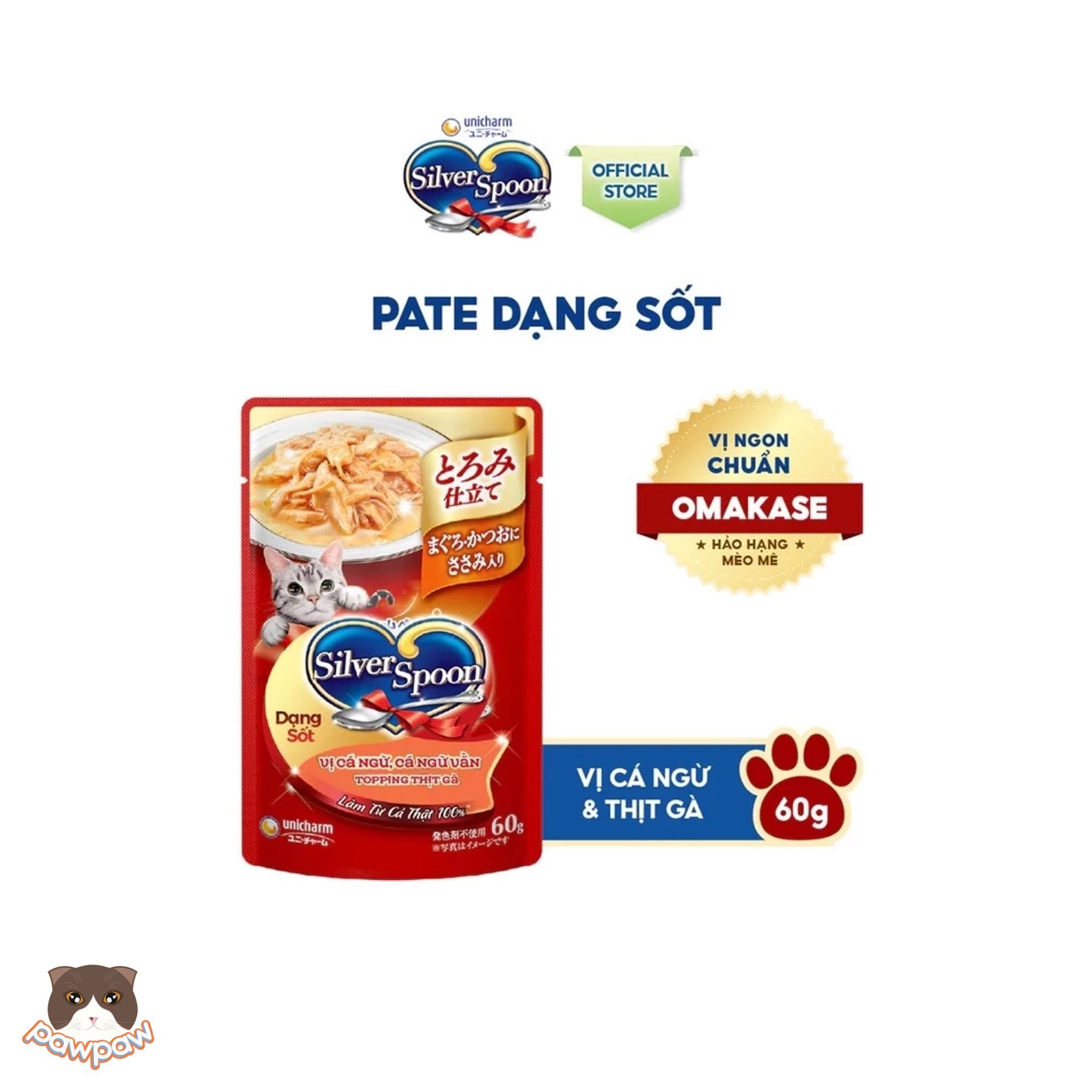 Pate Silver Spoon 60g cho mèo