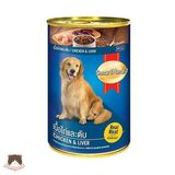  Pate Smartheart lon 400g vị gà & gan cho chó 