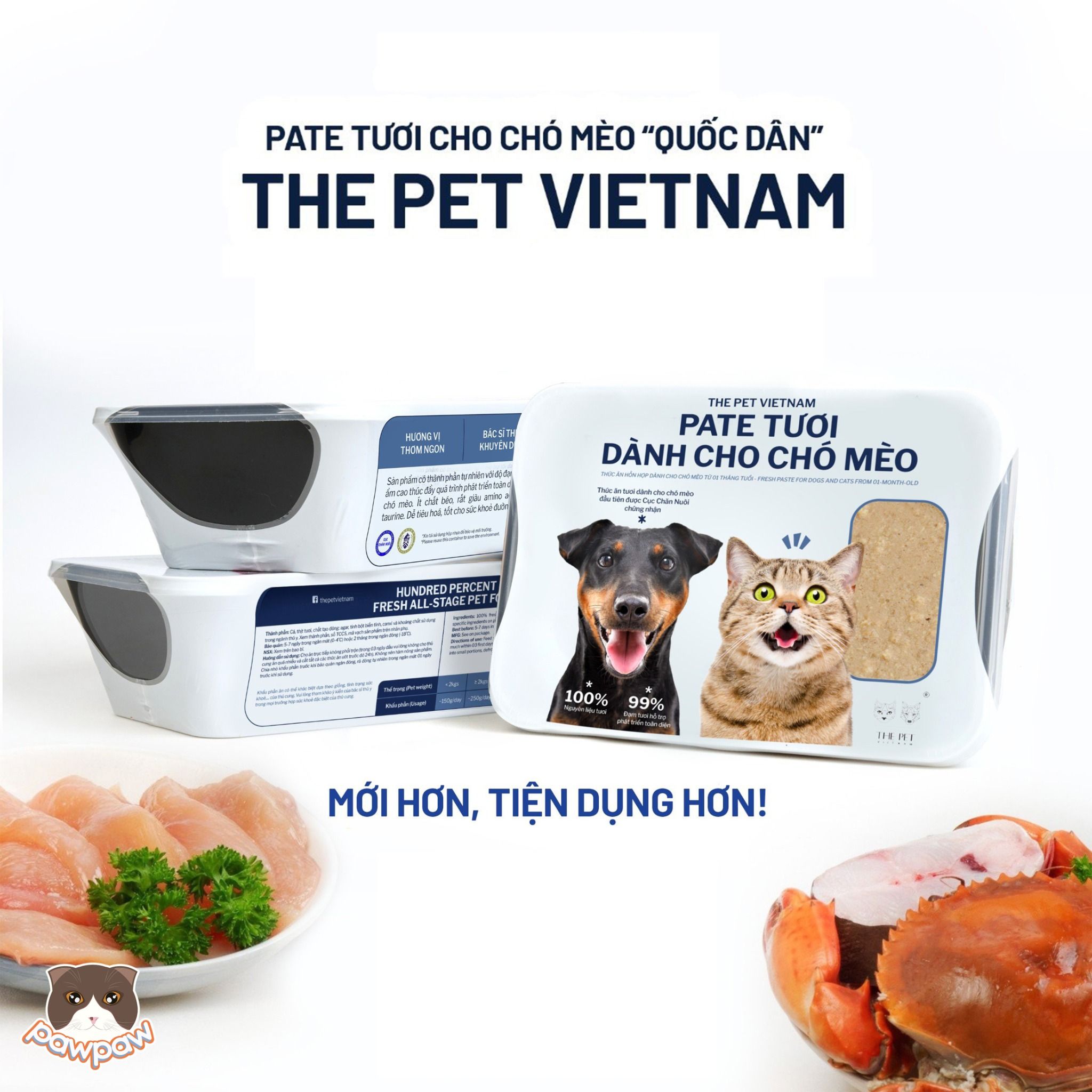 Pate tươi The Pet cho chó mèo