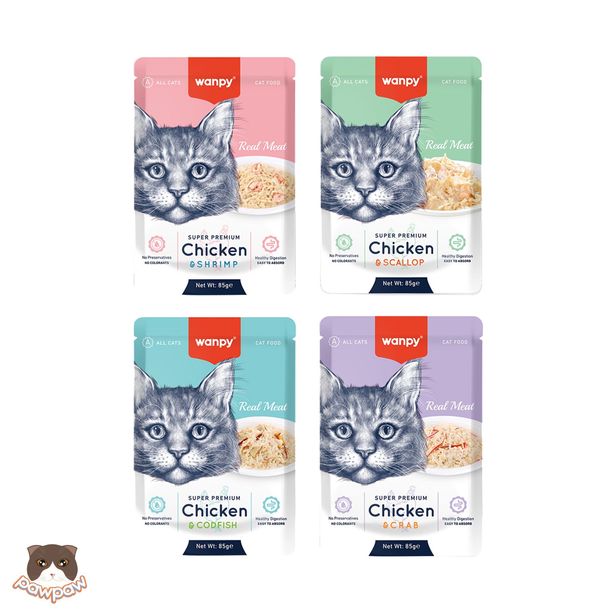 Pate Wanpy Premium 85g cho mèo