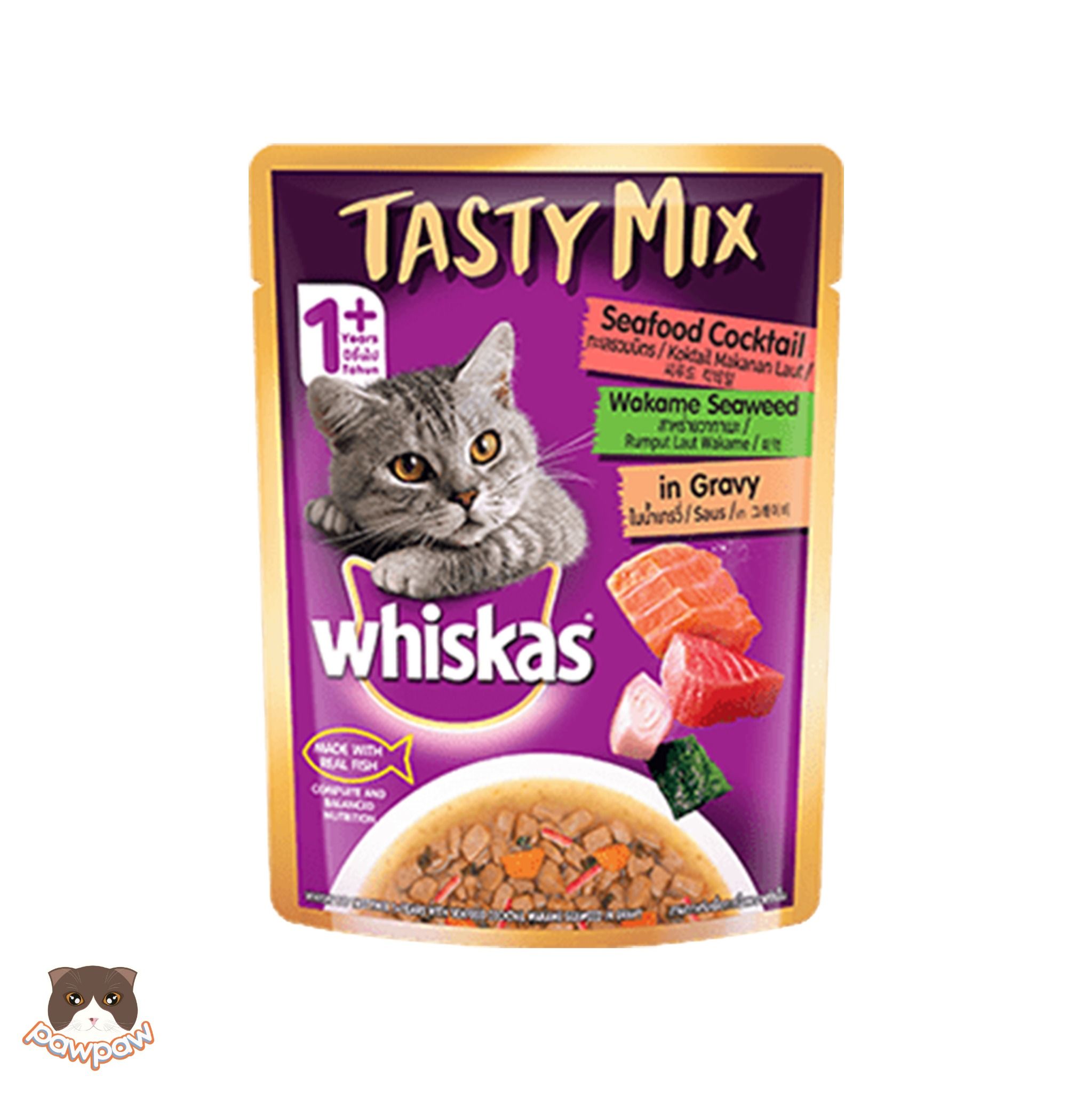 Pate Whiskas Tasty Mix (Gravy) 70g cho mèo