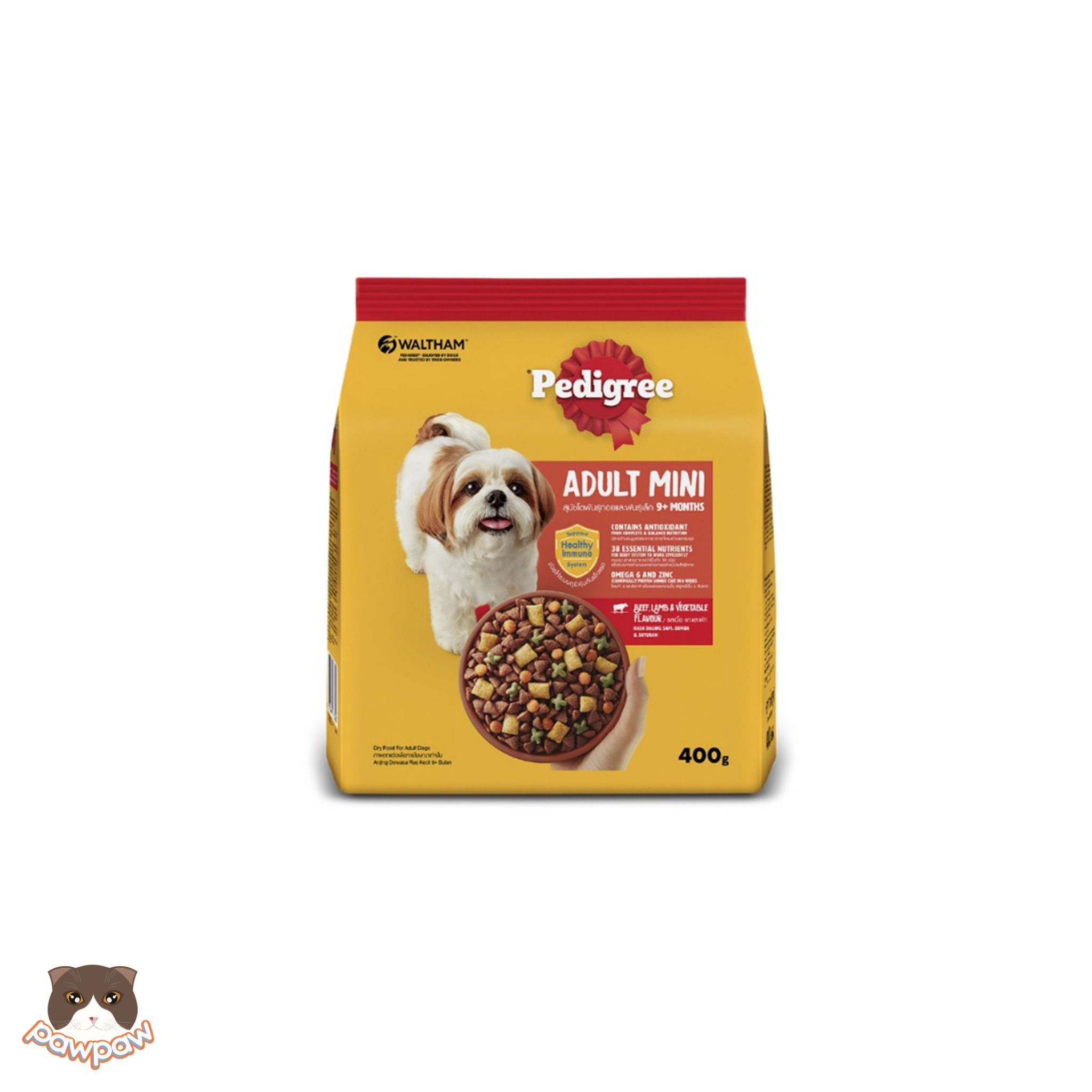  Hạt Pedigree Mini vị bò cho chó giống nhỏ trưởng thành 