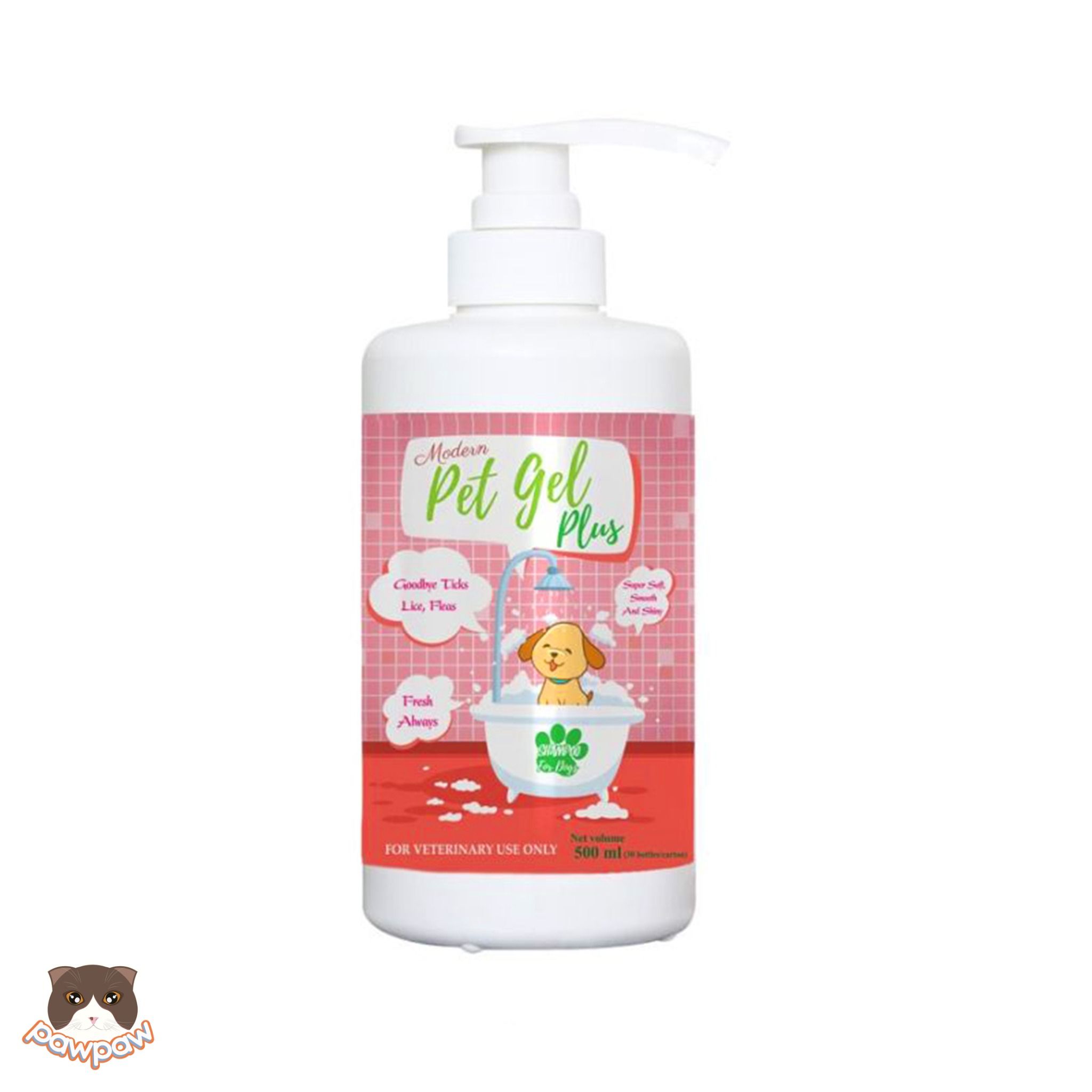 Sữa tắm Pet Gel Plus ngăn ngừa ve rận 500ml cho chó mèo