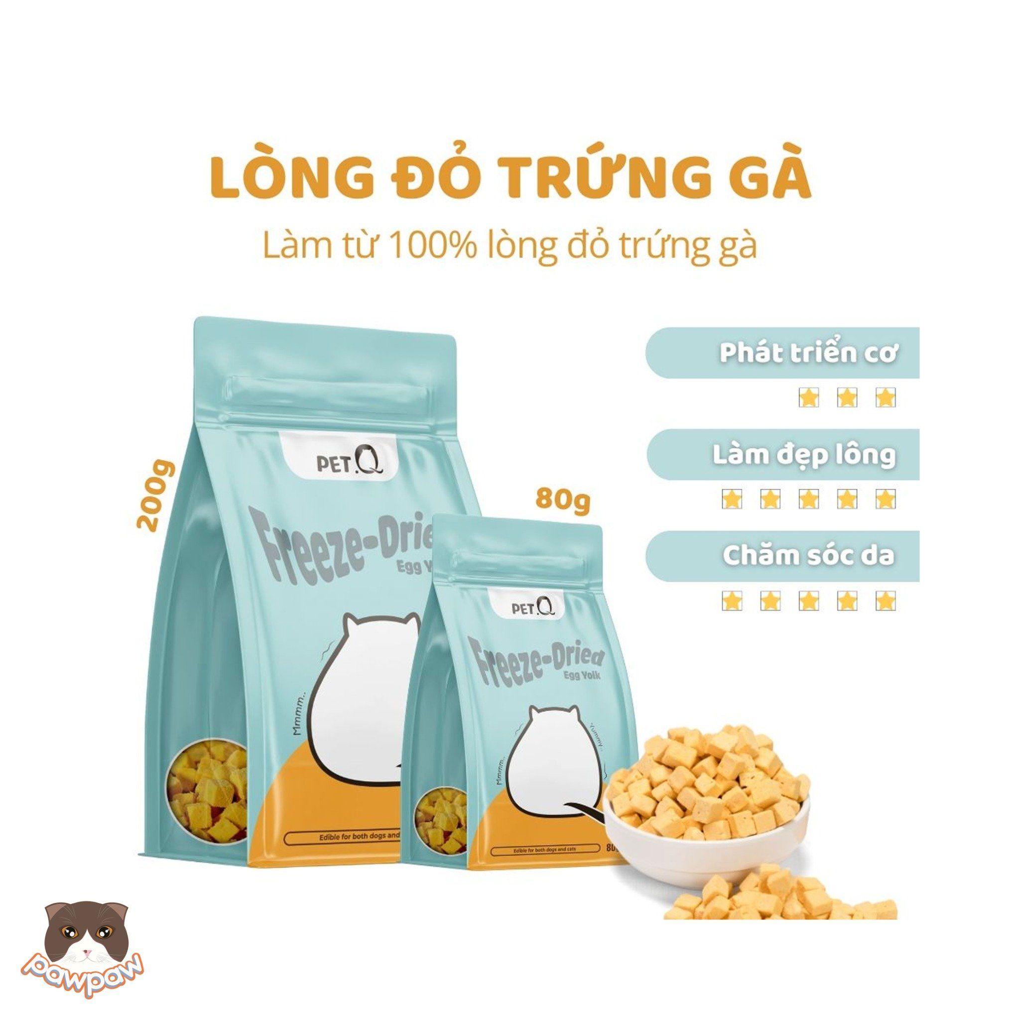 Thịt sấy đông khô PetQ cho mèo