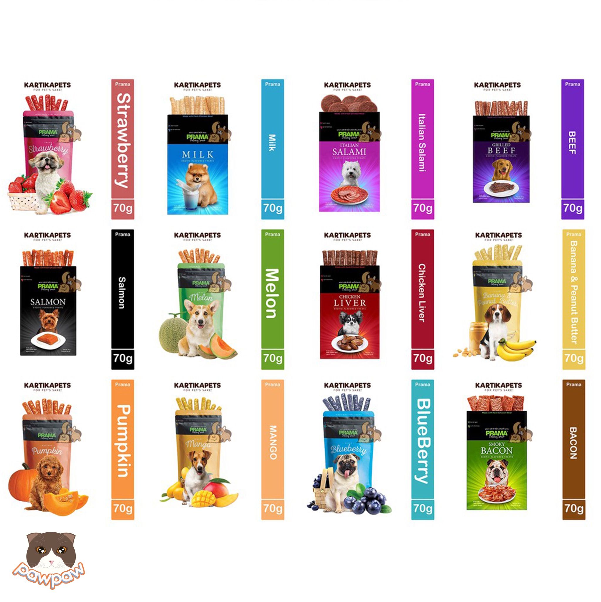 Snack Prama gà mềm nhiều vị cho chó