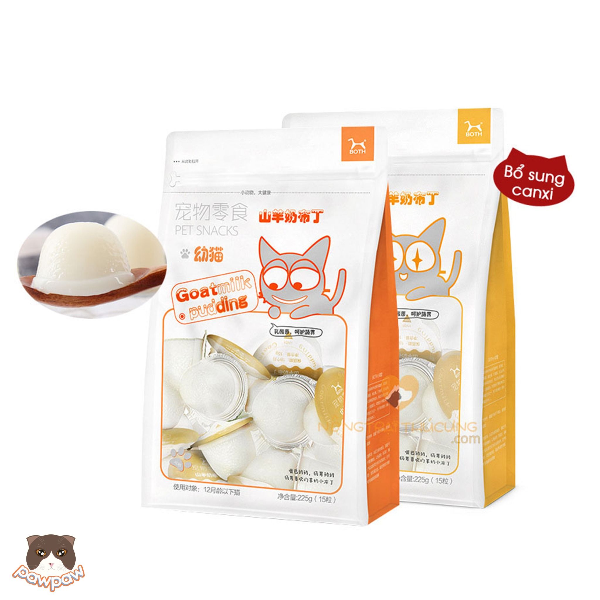  Pudding sữa dê Pet Snack gói 15 viên cho mèo 