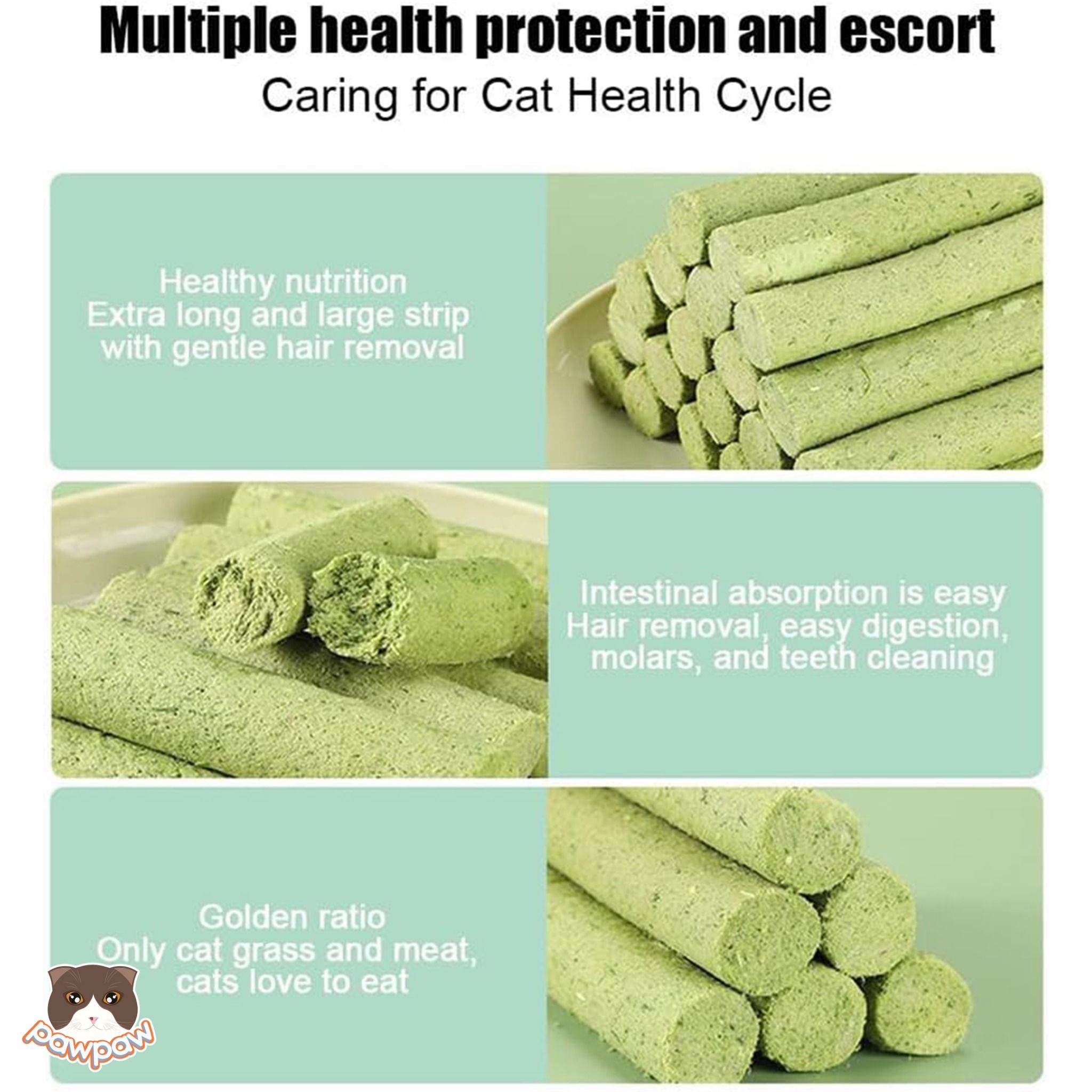 Que gà cỏ mèo catnip Pet Snack tiêu búi lông & sạch răng cho mèo (6 thanh)