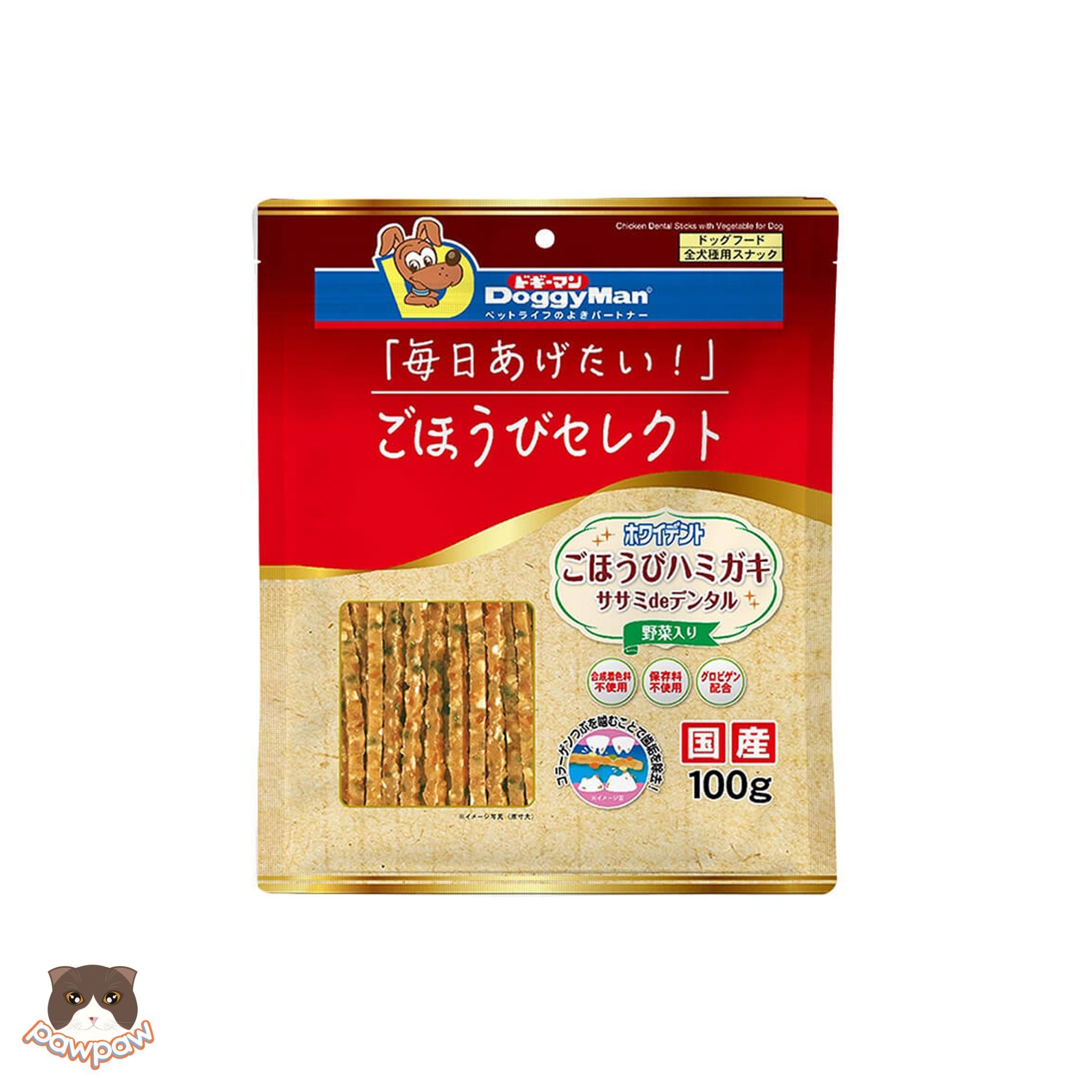 Que gà collagen rau củ Doggyman 100g cho chó