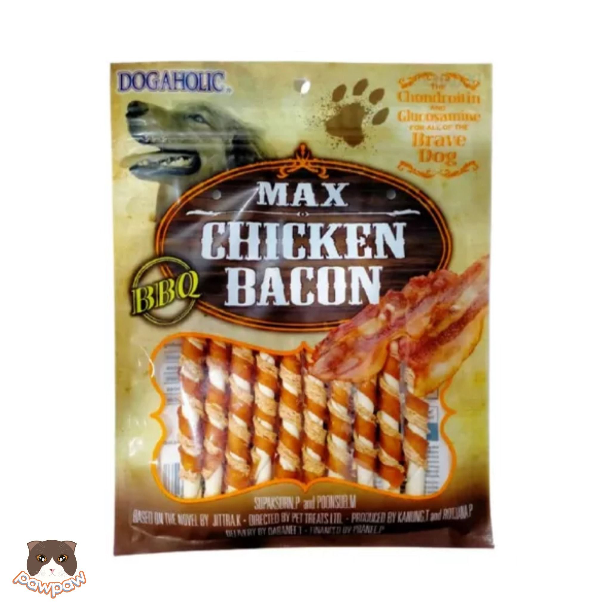 Thịt gà xông khói que sữa Dogaholic Max Stick cho chó (10 que)