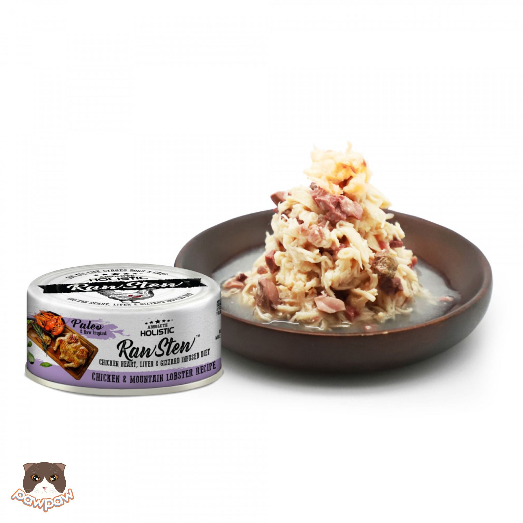 Pate Absolute Holistic Raw Stew 80g cho chó mèo