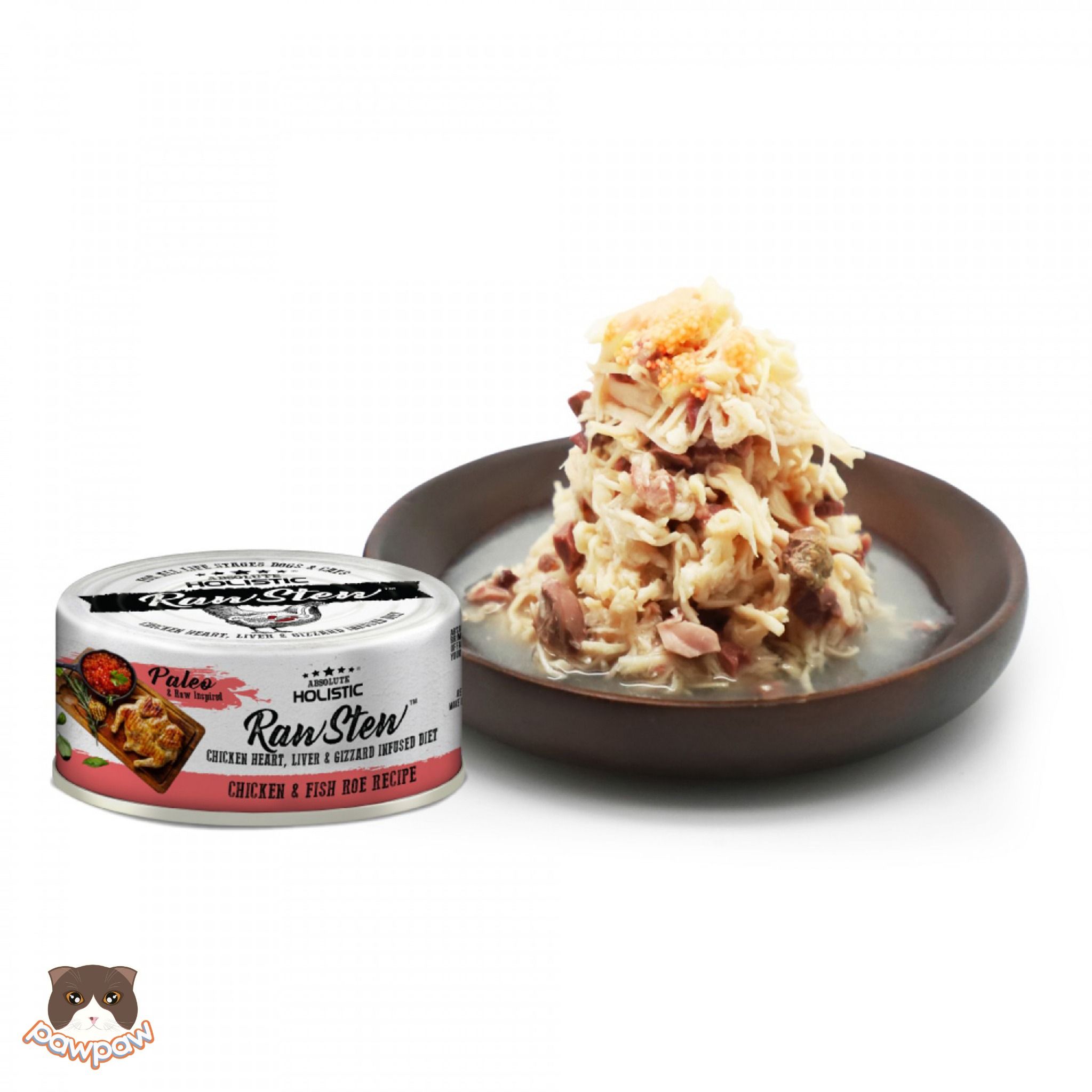 Pate Absolute Holistic Raw Stew 80g cho chó mèo