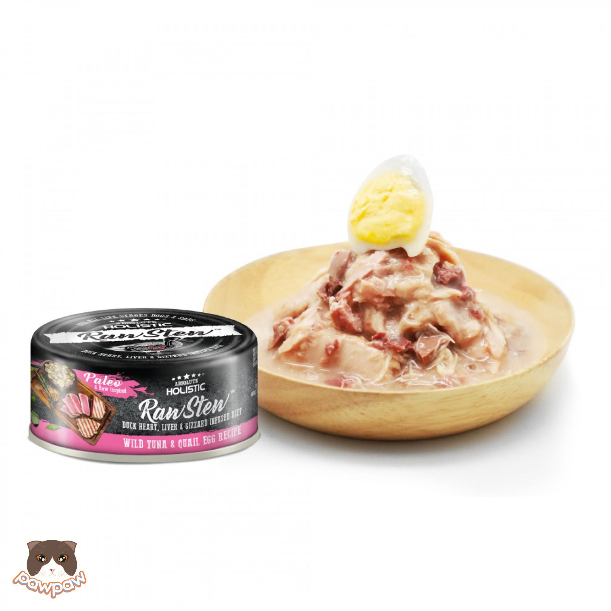 Pate Absolute Holistic Raw Stew 80g cho chó mèo