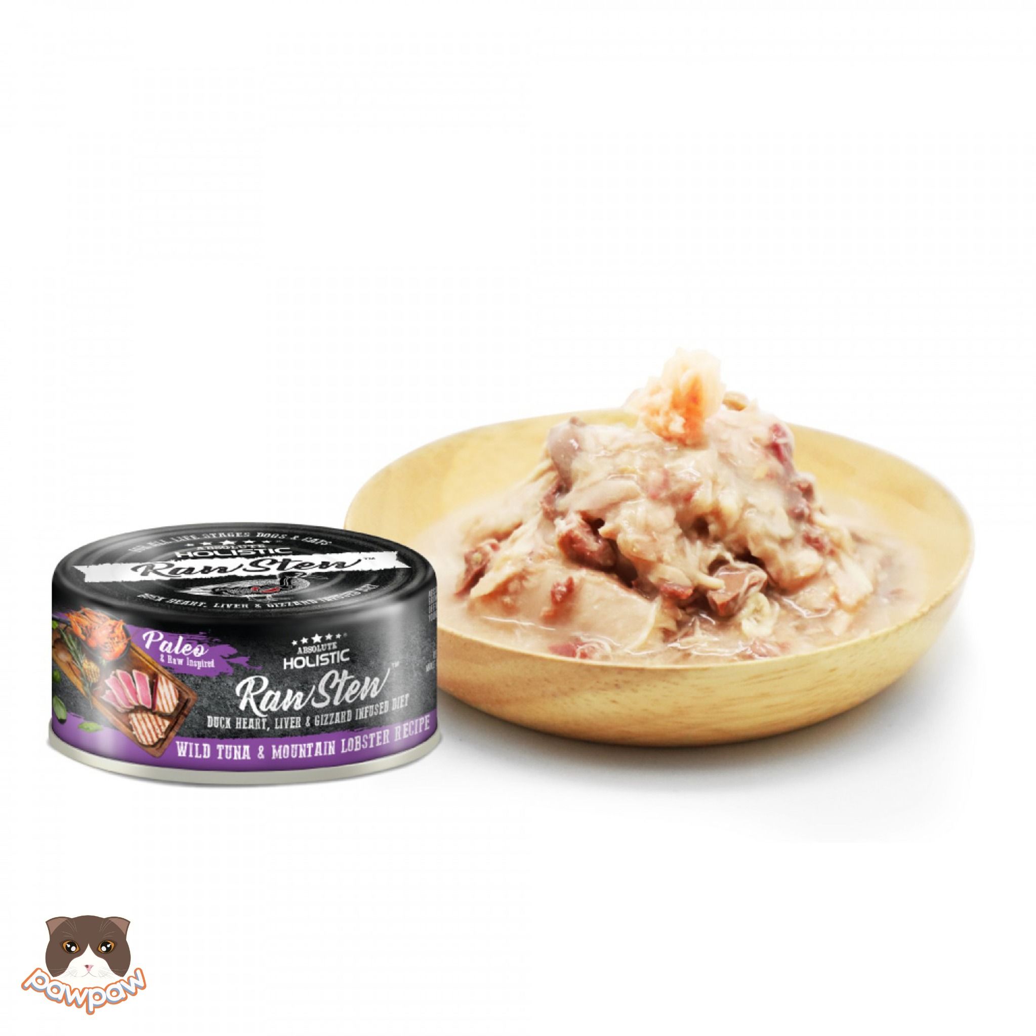  Pate Absolute Holistic Raw Stew 80g cho chó mèo 