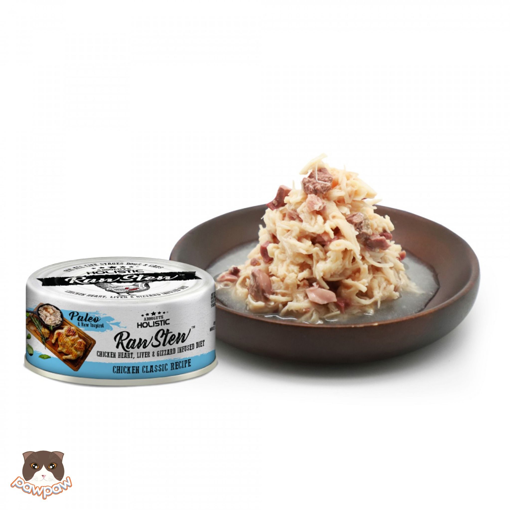 Pate Absolute Holistic Raw Stew 80g cho chó mèo