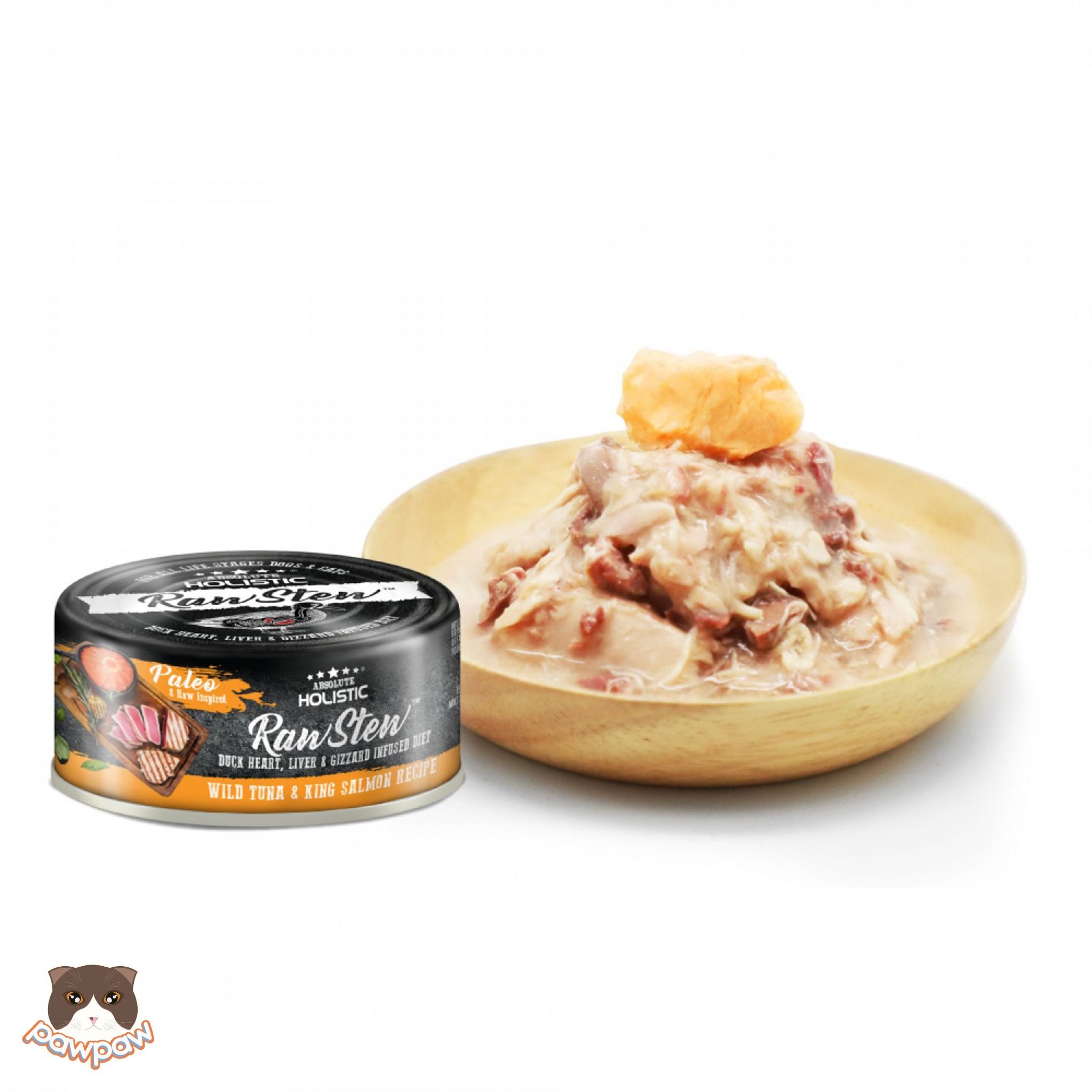 Pate Absolute Holistic Raw Stew 80g cho chó mèo